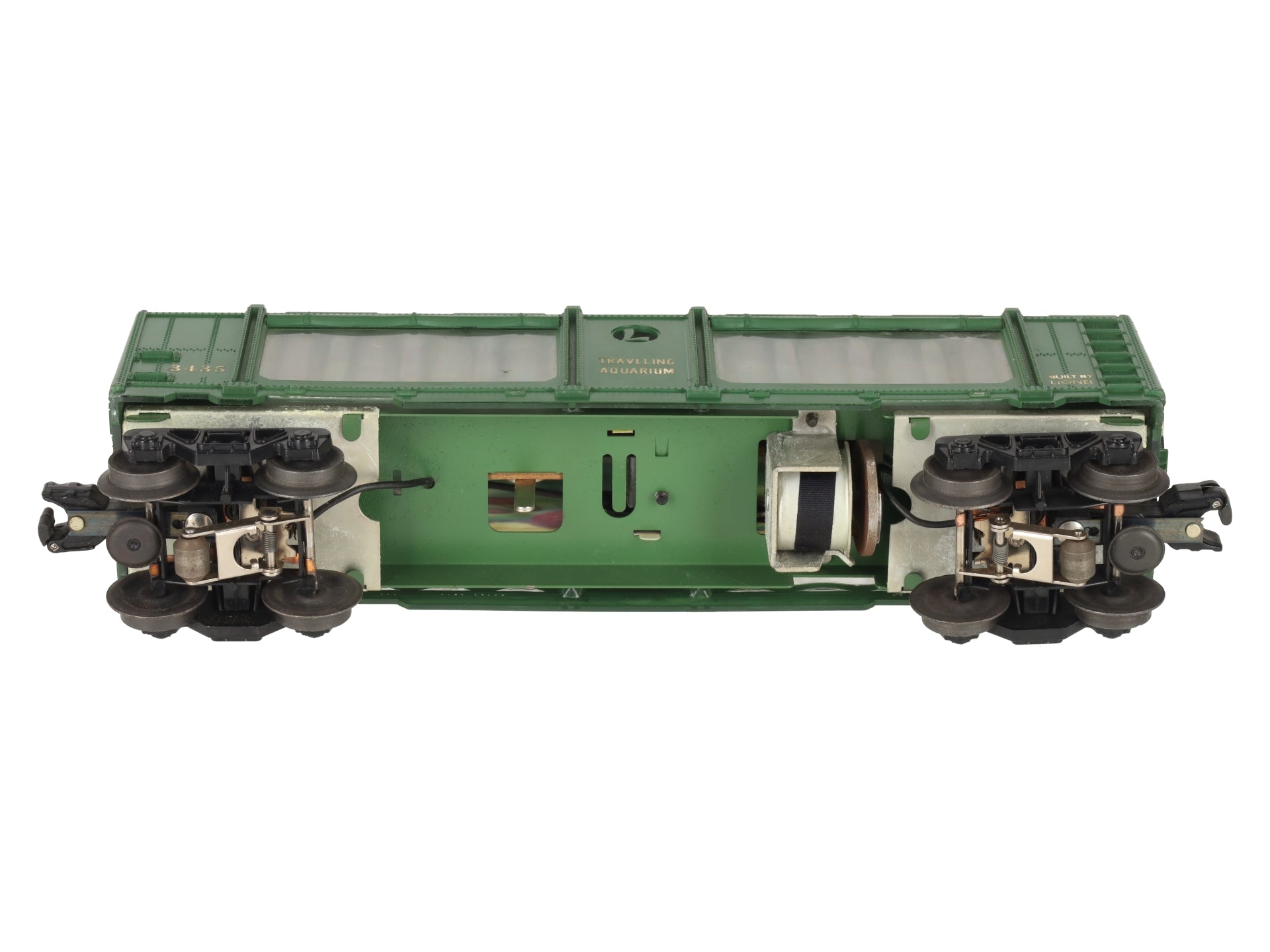 Lionel 3435 Vintage O Operating Aquarium Car - Gold Lettering EX