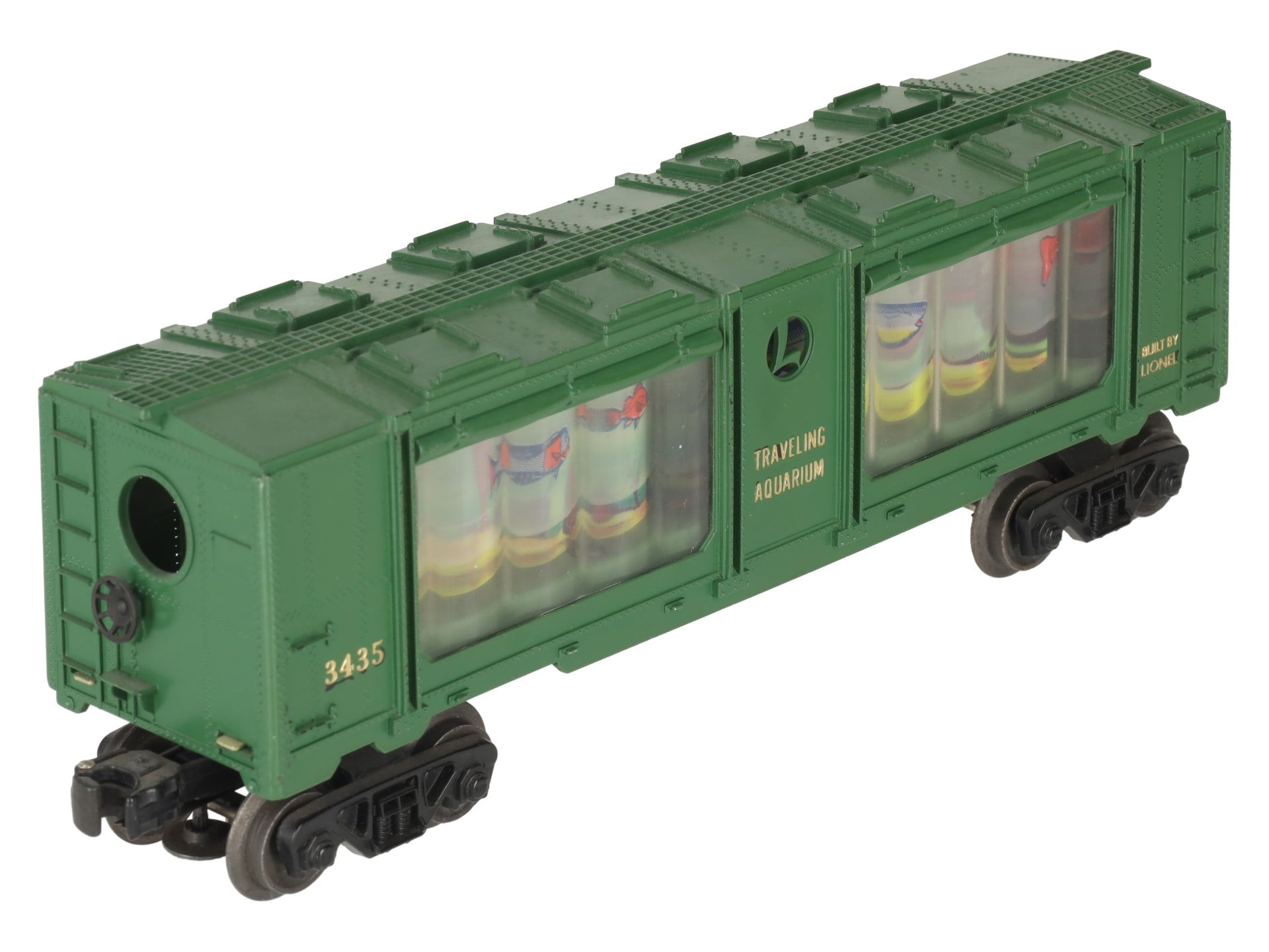 Lionel 3435 Vintage O Operating Aquarium Car - Gold Lettering EX