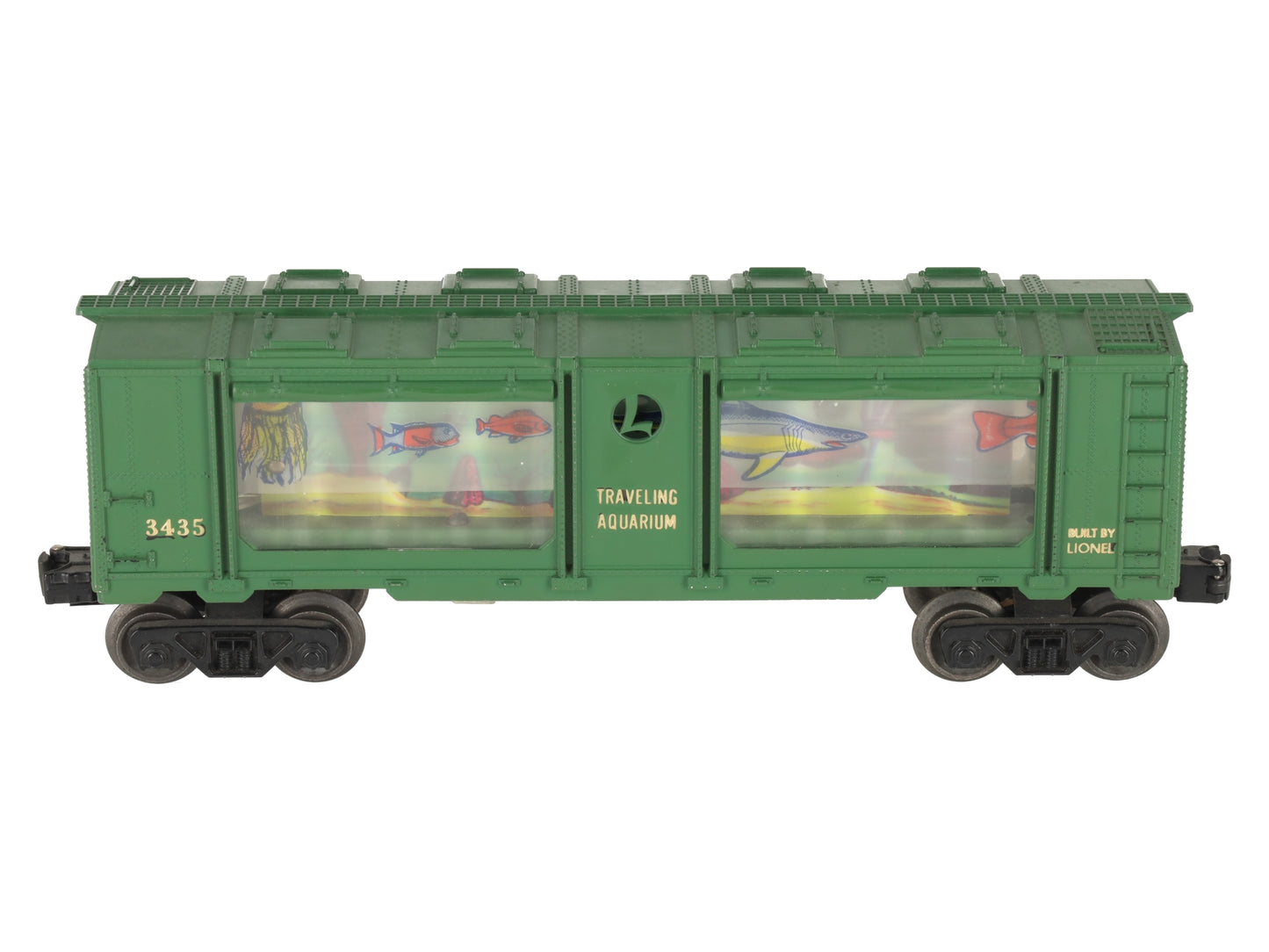Lionel 3435 Vintage O Operating Aquarium Car - Gold Lettering EX