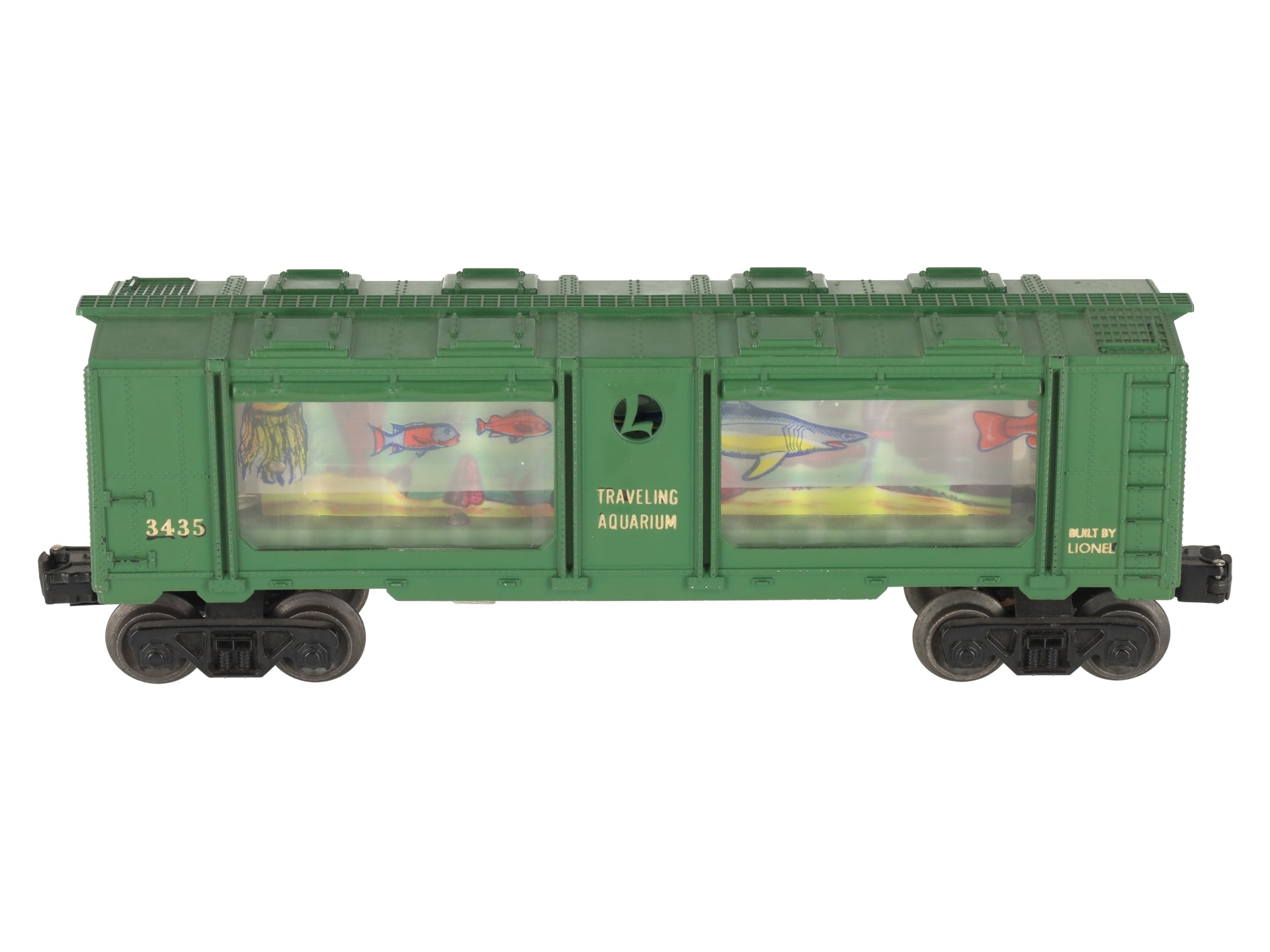 Lionel 3435 Vintage O Operating Aquarium Car - Gold Lettering EX