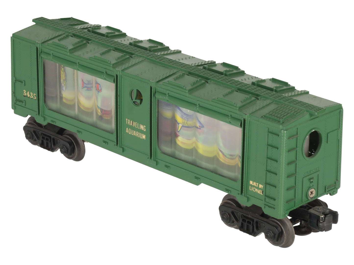 Lionel 3435 Vintage O Operating Aquarium Car - Gold Lettering EX