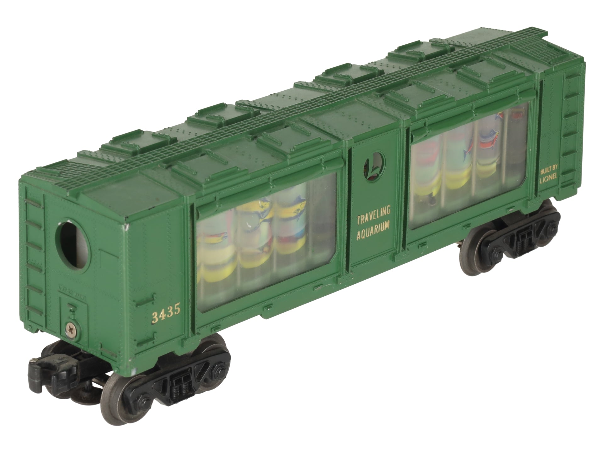 Lionel 3435 Vintage O Operating Aquarium Car - Gold Lettering EX