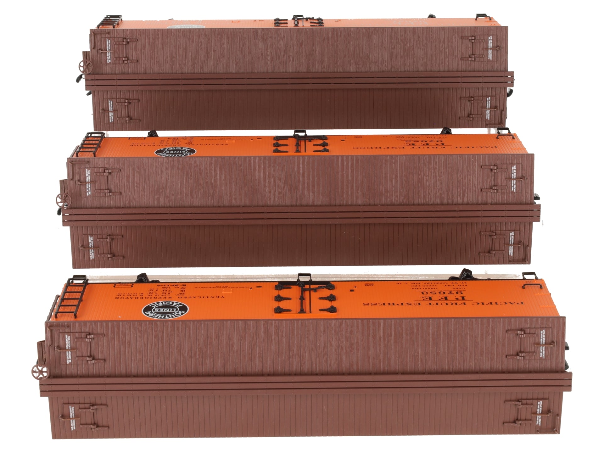 Lionel 6-11657 O Gauge Pacific Fruit Express Woodsided Refrigerator (Set of 3) LN/Box