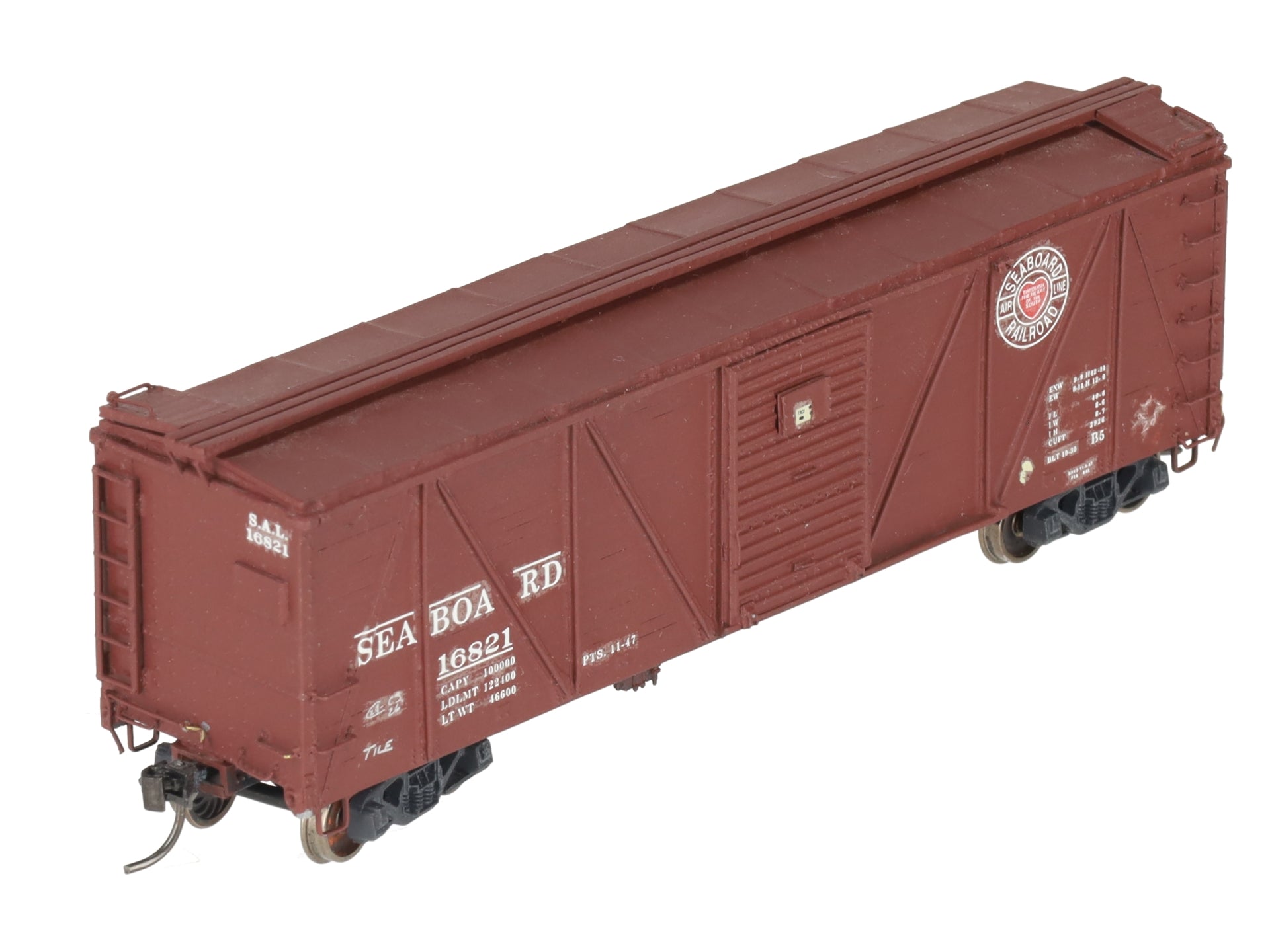 Sunshine Models 91.10 HO Seaboard Air Line XM-1 Boxcar Kit -Assembled/Box