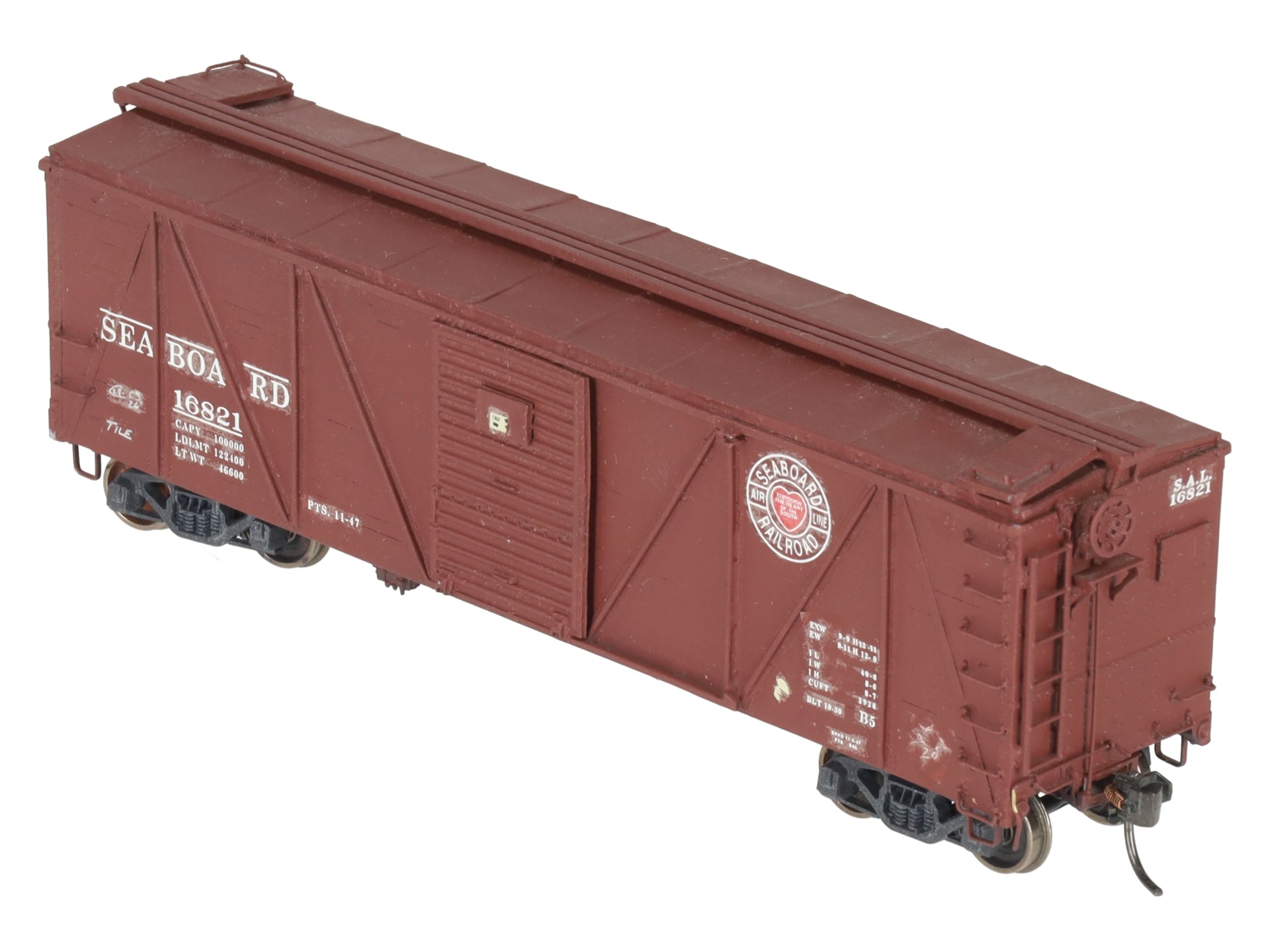 Sunshine Models 91.10 HO Seaboard Air Line XM-1 Boxcar Kit -Assembled/Box