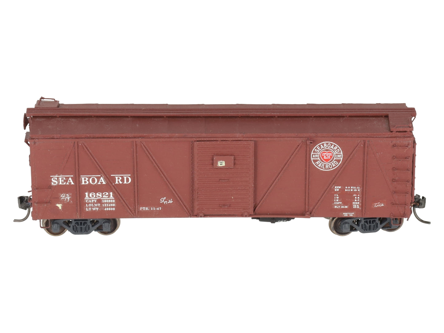Sunshine Models 91.10 HO Seaboard Air Line XM-1 Boxcar Kit -Assembled/Box