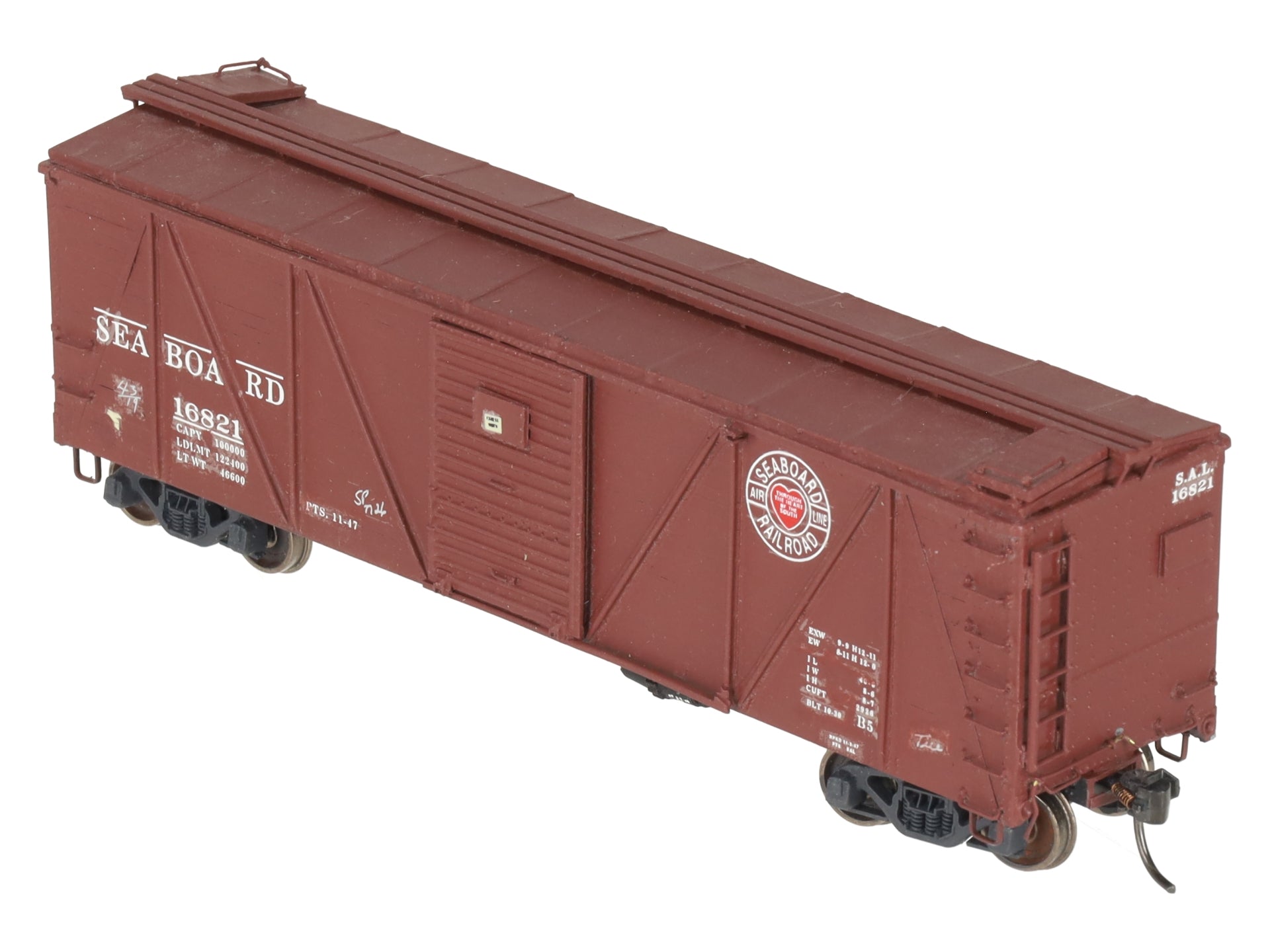 Sunshine Models 91.10 HO Seaboard Air Line XM-1 Boxcar Kit -Assembled/Box