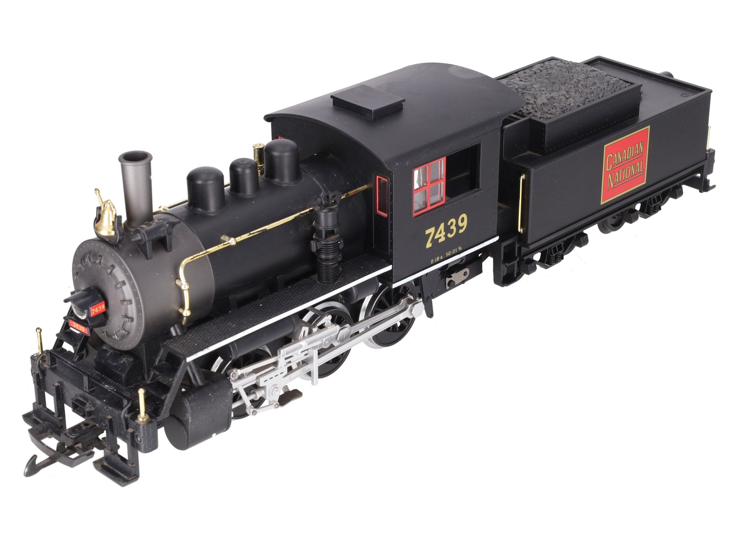 Piko 30102 G Scale Canadian National Steam Locomotive & Tender #7439 w/ Sound VG/Box