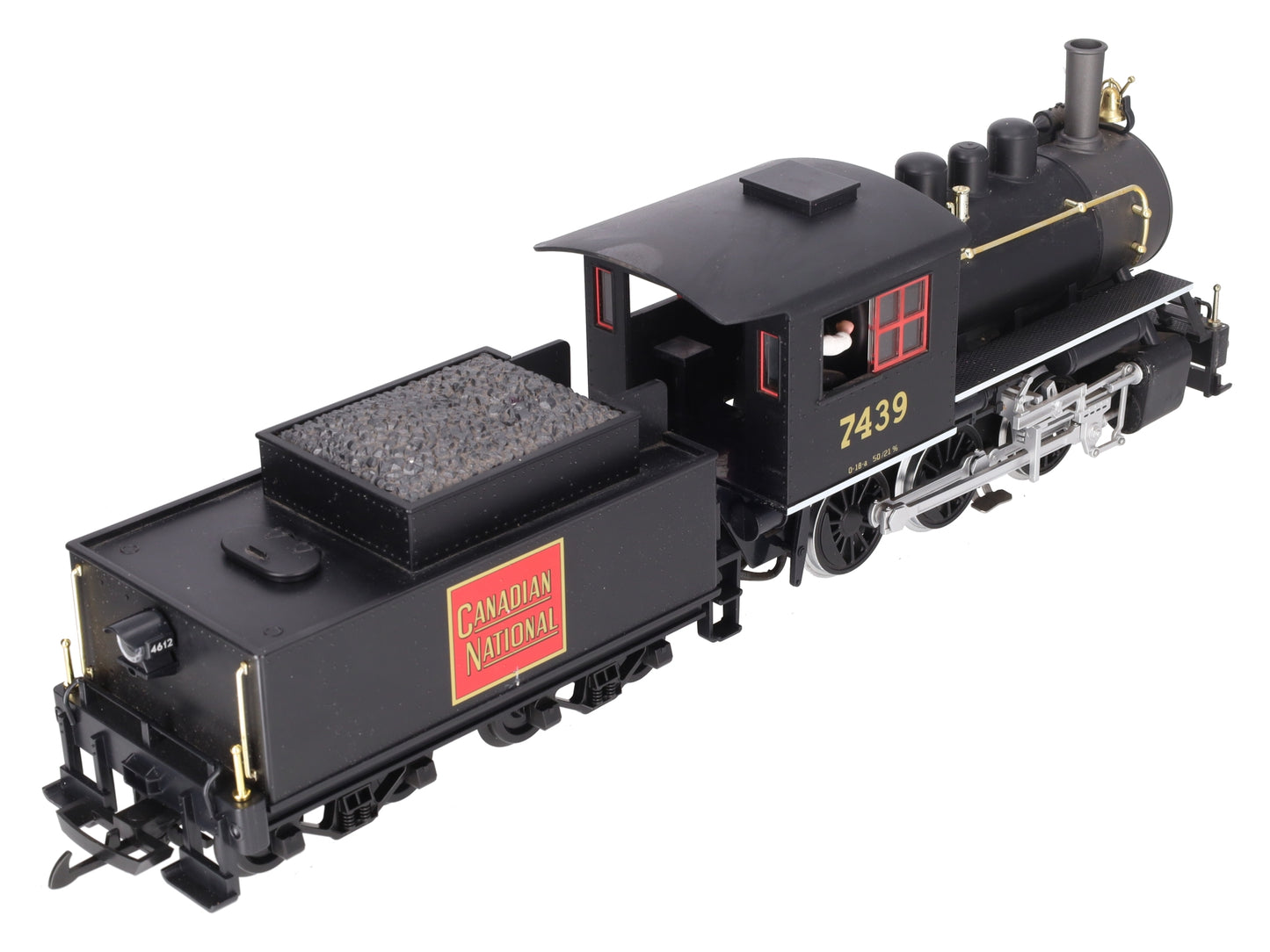 Piko 30102 G Scale Canadian National Steam Locomotive & Tender #7439 w/ Sound VG/Box