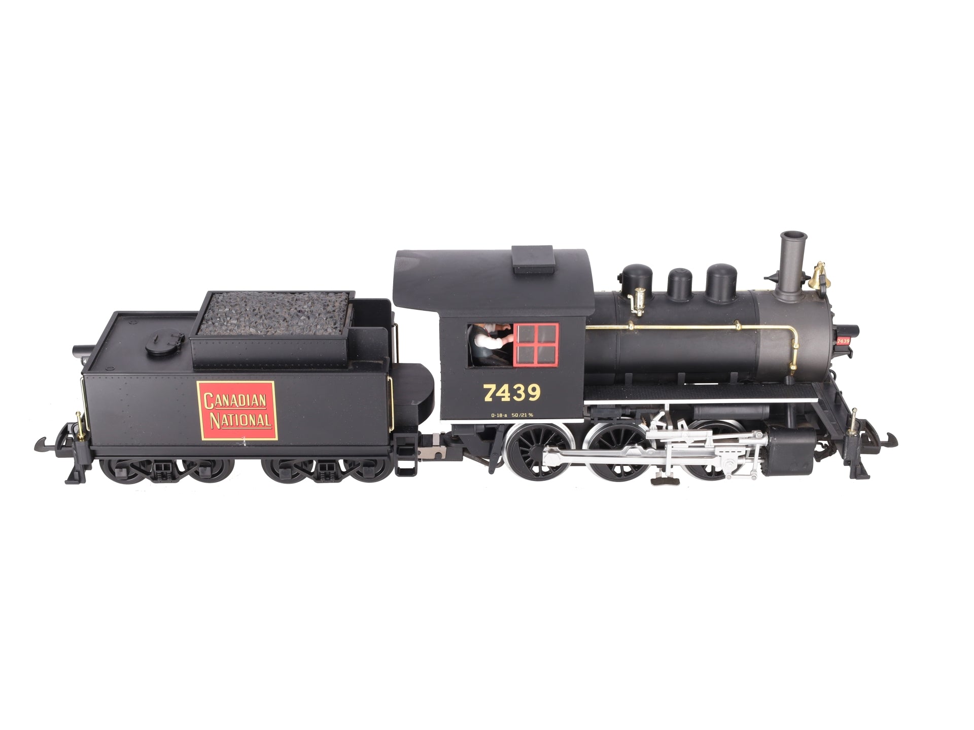 Piko 30102 G Scale Canadian National Steam Locomotive & Tender #7439 w/ Sound VG/Box