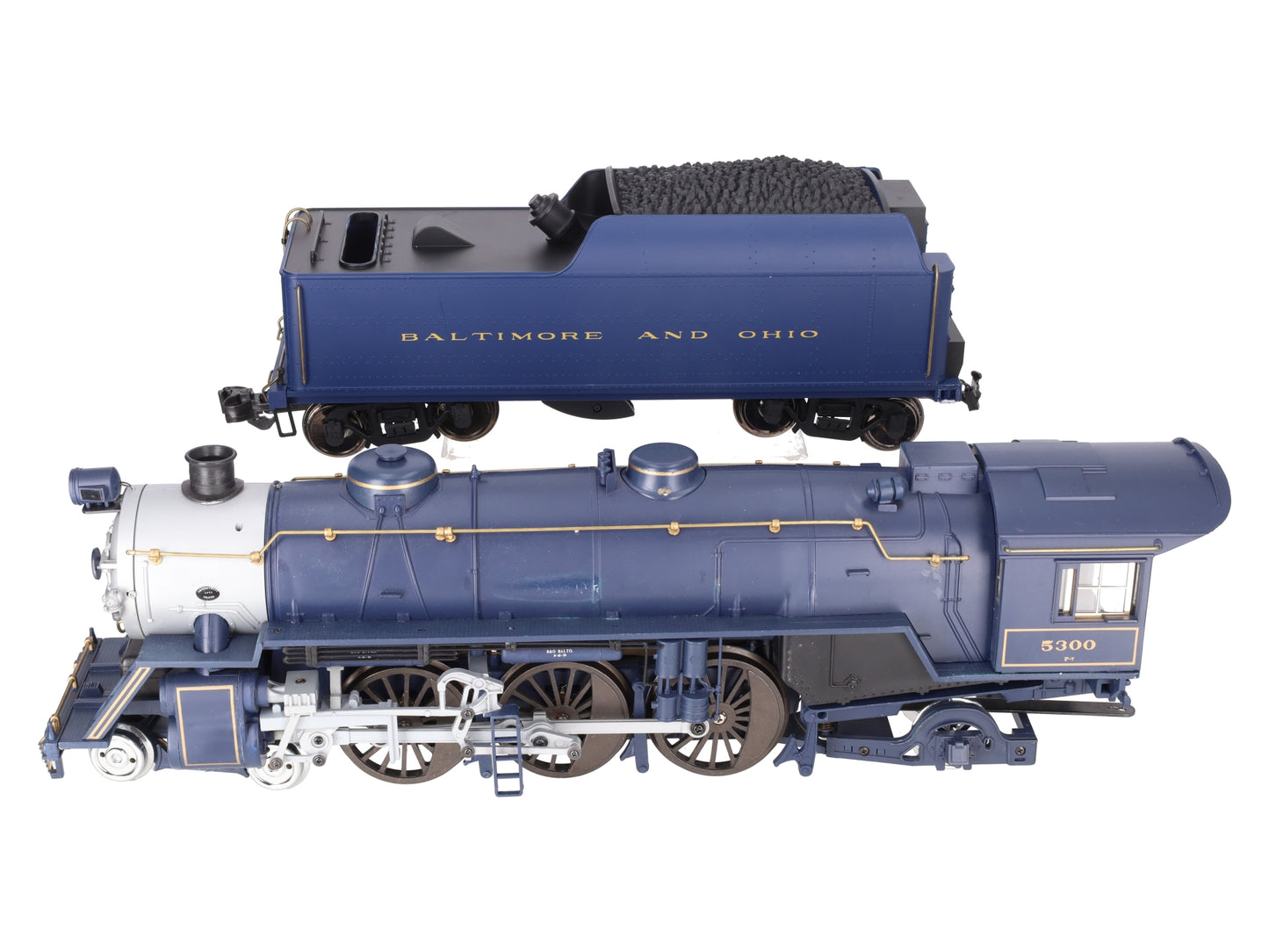Aristo-Craft 21402 G B&O Blue Comet 4-6-2 Steam Locomotive w/ Tender #5300 VG/Box