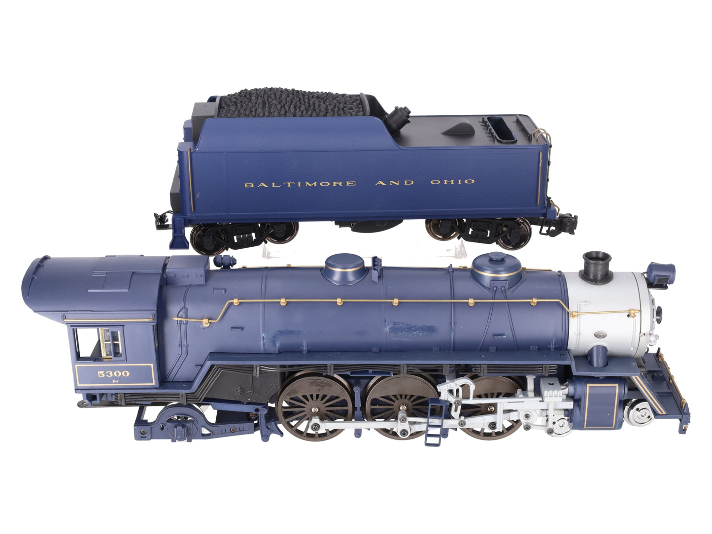 Aristo-Craft 21402 G B&O Blue Comet 4-6-2 Steam Locomotive w/ Tender #5300 VG/Box