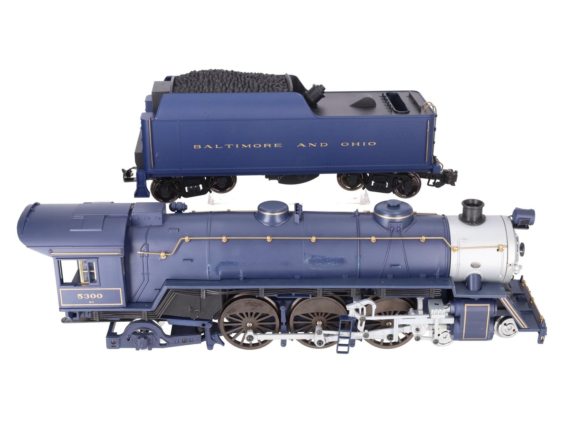 Aristo-Craft 21402 G B&O Blue Comet 4-6-2 Steam Locomotive w/ Tender #5300 VG/Box
