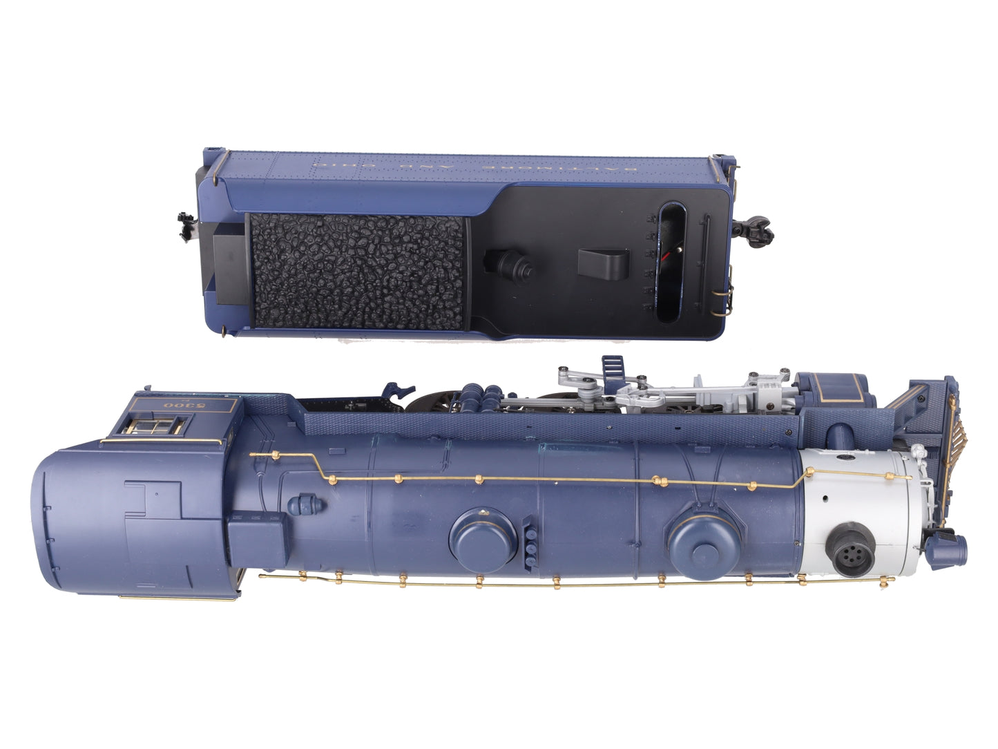 Aristo-Craft 21402 G B&O Blue Comet 4-6-2 Steam Locomotive w/ Tender #5300 VG/Box