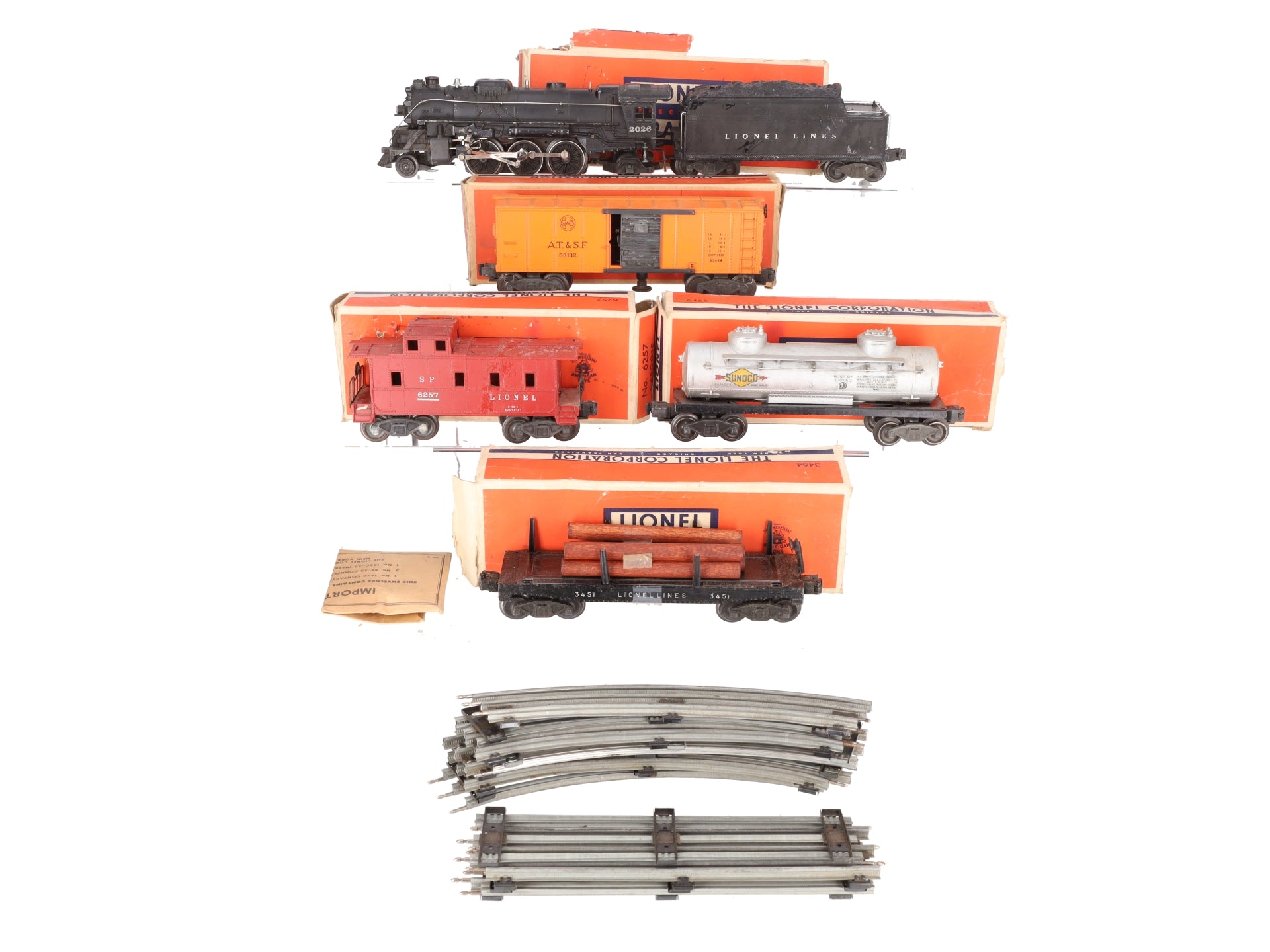 Lionel 1429WS Vintage O 2026 Steam Freight Set VG/Box