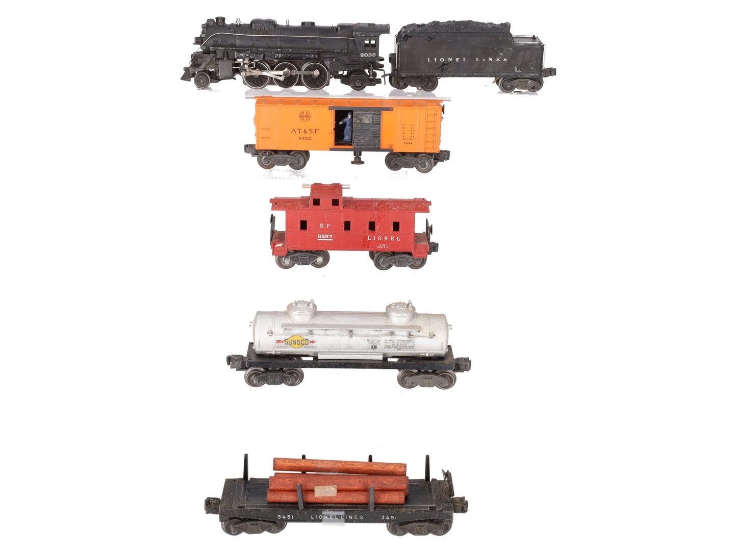 Lionel 1429WS Vintage O 2026 Steam Freight Set VG/Box