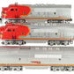 Lionel 2343 Vintage O Santa Fe F3 ABA Diesel Locomotive Set VG/Box