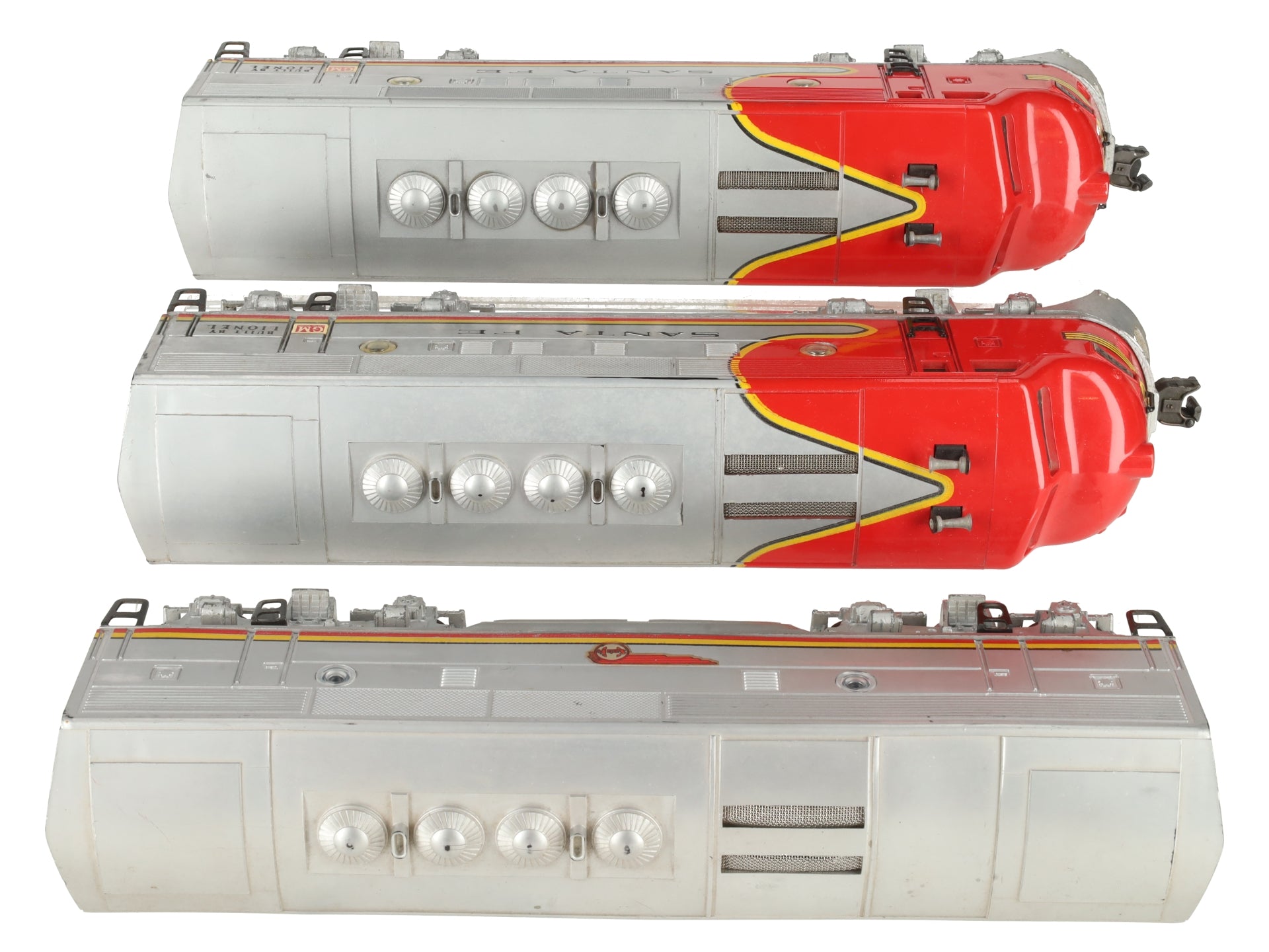 Lionel 2343 Vintage O Santa Fe F3 ABA Diesel Locomotive Set VG/Box