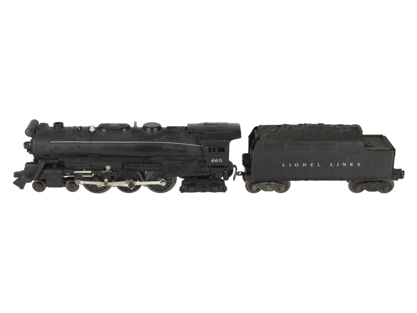 Lionel 665 Vintage O 4-6-4 Die-Cast Steam Locomotive W/6466W Tender VG