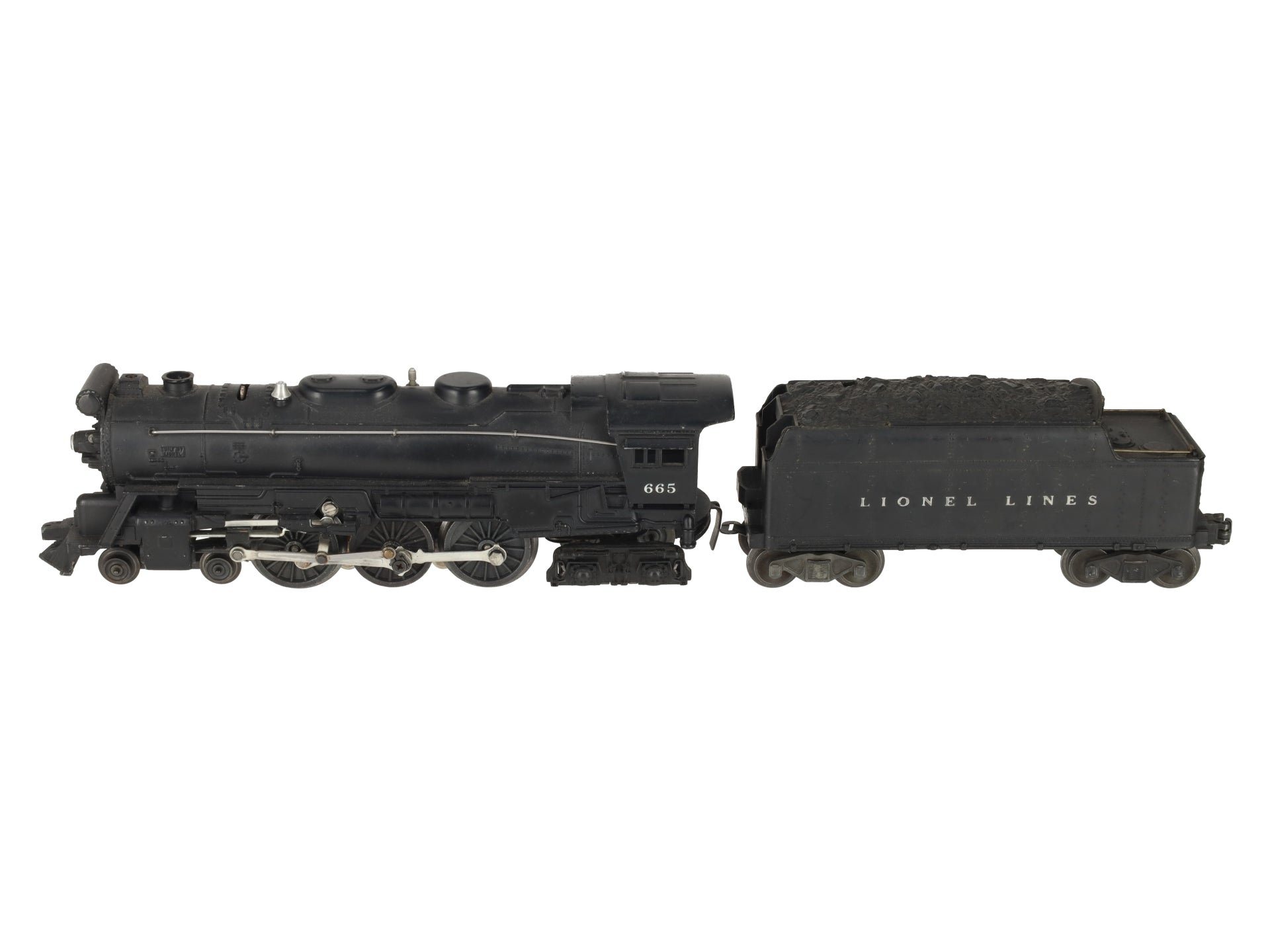 Lionel 665 Vintage O 4-6-4 Die-Cast Steam Locomotive W/6466W Tender VG