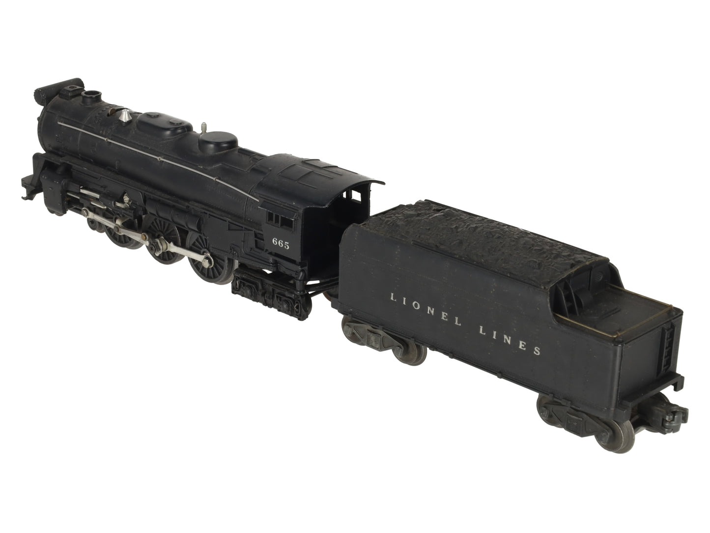 Lionel 665 Vintage O 4-6-4 Die-Cast Steam Locomotive W/6466W Tender VG