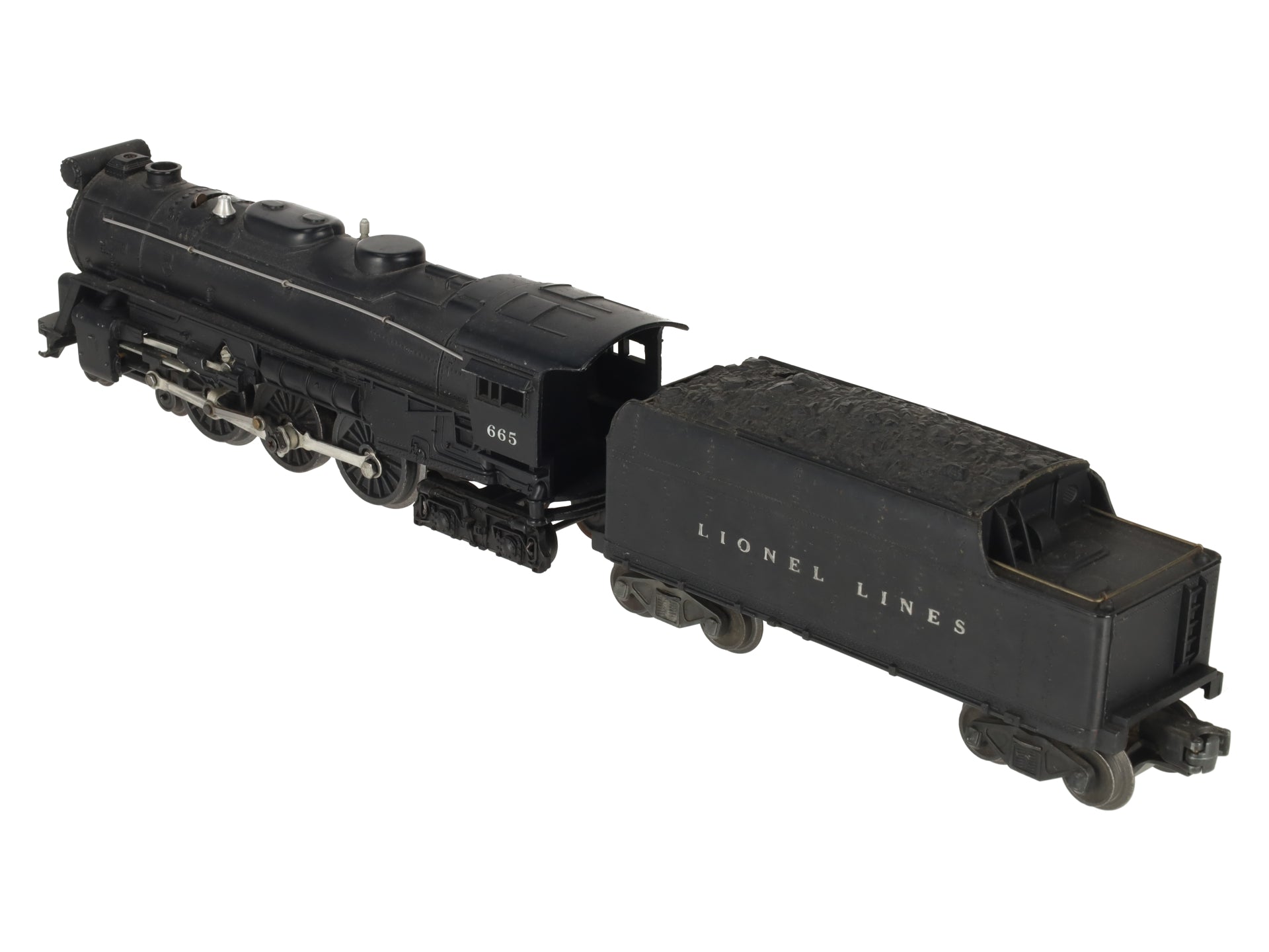 Lionel 665 Vintage O 4-6-4 Die-Cast Steam Locomotive W/6466W Tender VG