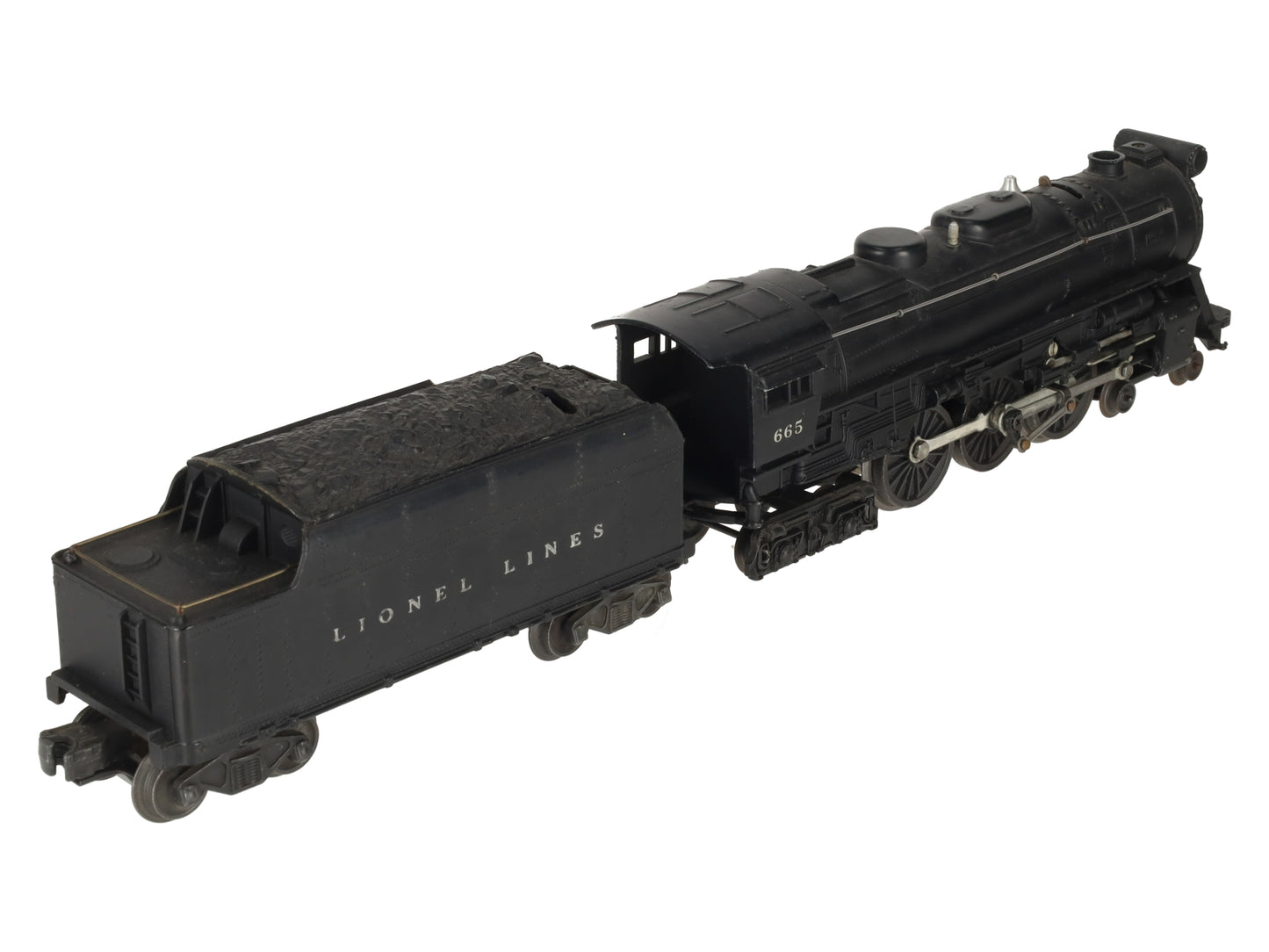 Lionel 665 Vintage O 4-6-4 Die-Cast Steam Locomotive W/6466W Tender VG