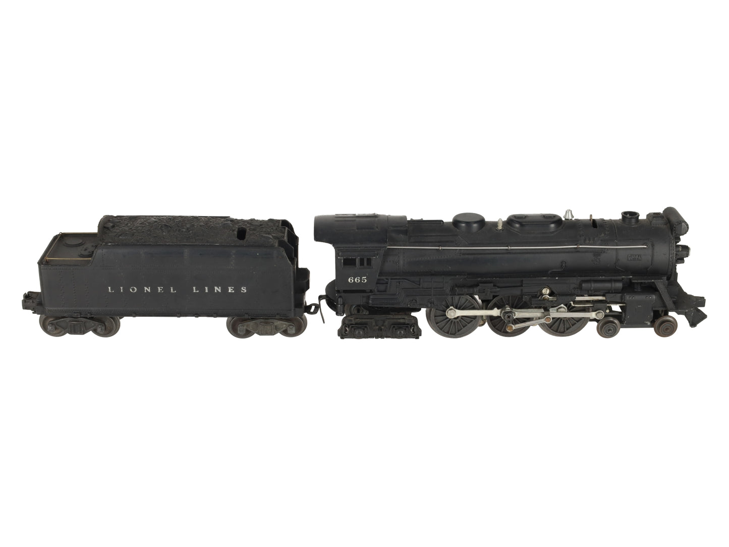 Lionel 665 Vintage O 4-6-4 Die-Cast Steam Locomotive W/6466W Tender VG