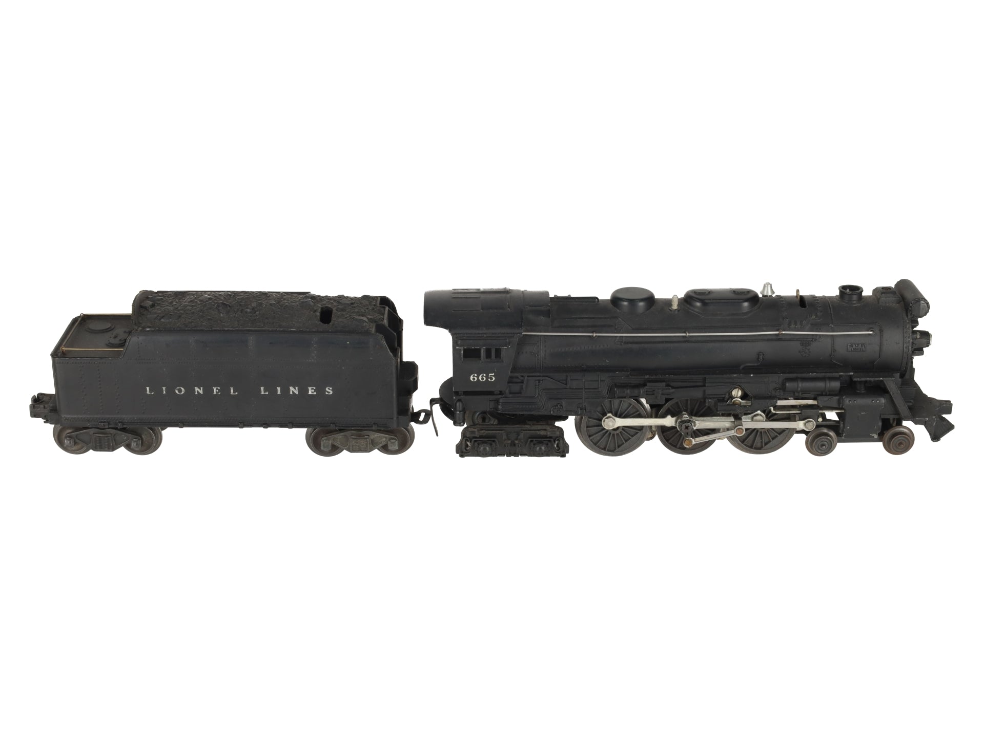 Lionel 665 Vintage O 4-6-4 Die-Cast Steam Locomotive W/6466W Tender VG