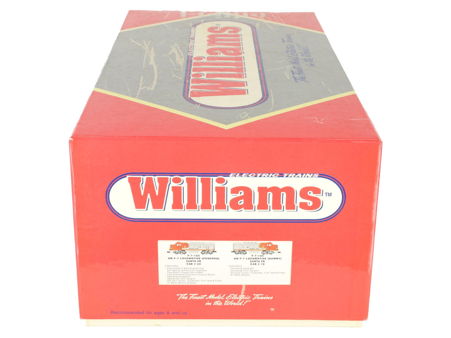 Williams O Gauge ATSF F-7-120 GM F-7 AA Powered/Dummy Diesel Locomotive #18/20 EX/Box