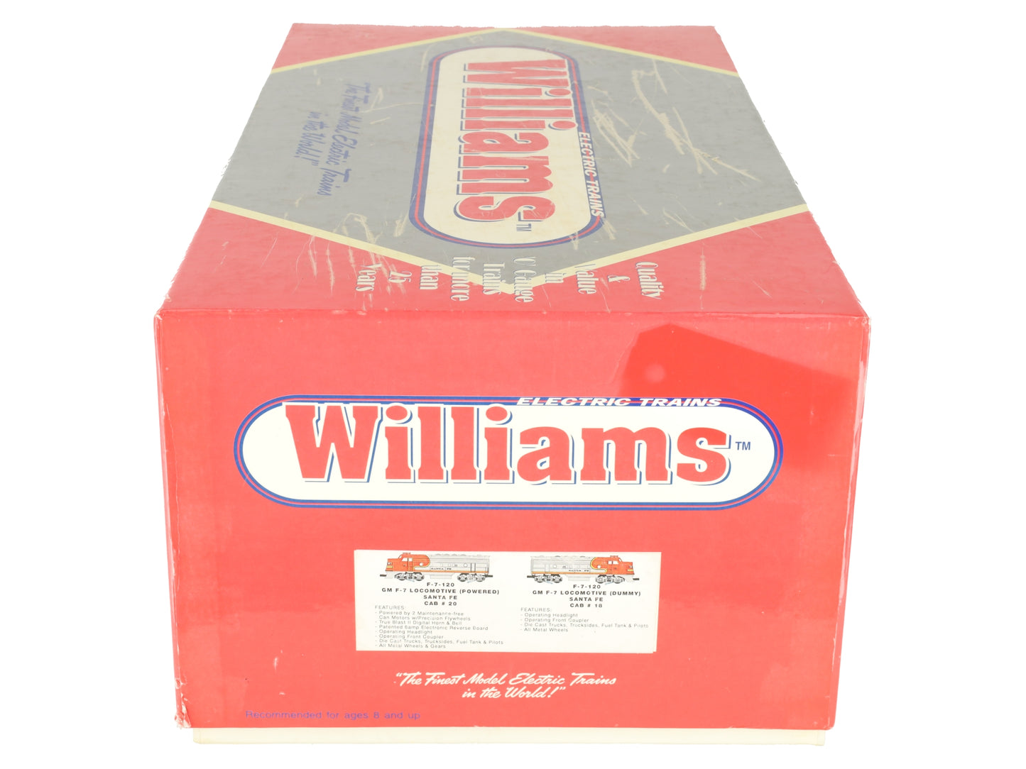 Williams O Gauge ATSF F-7-120 GM F-7 AA Powered/Dummy Diesel Locomotive #18/20 EX/Box