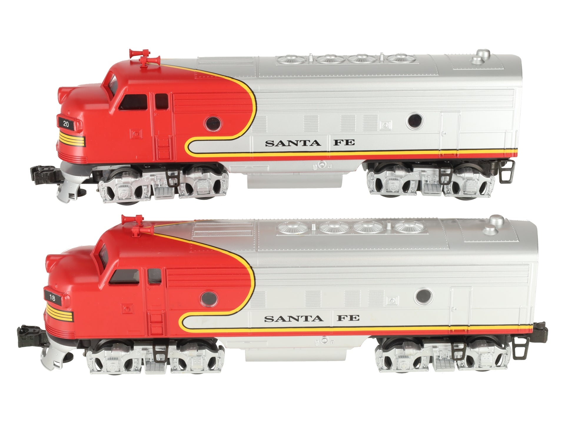 Williams O Gauge ATSF F-7-120 GM F-7 AA Powered/Dummy Diesel Locomotive #18/20 EX/Box