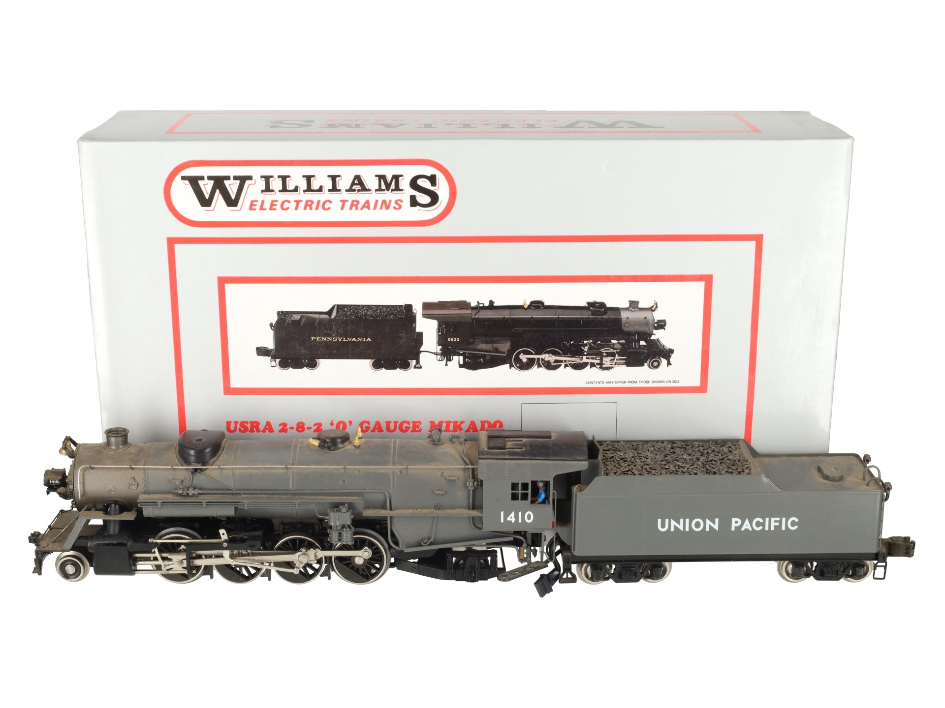 Williams 5103 O Union Pacific 2-8-2 Mikado Steam Locomotive & Tender #1410 EX/Box