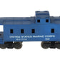 Lionel 6017-50 Vintage O USMC Blue Caboose VG