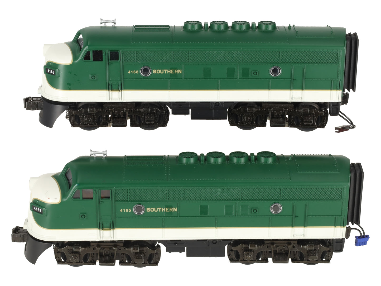 MTH 33-2006-1 O Southern F-3 AA PWRD/Dummy Diesel Engine Set w/PS 2.0 #4165/4168 EX/Box
