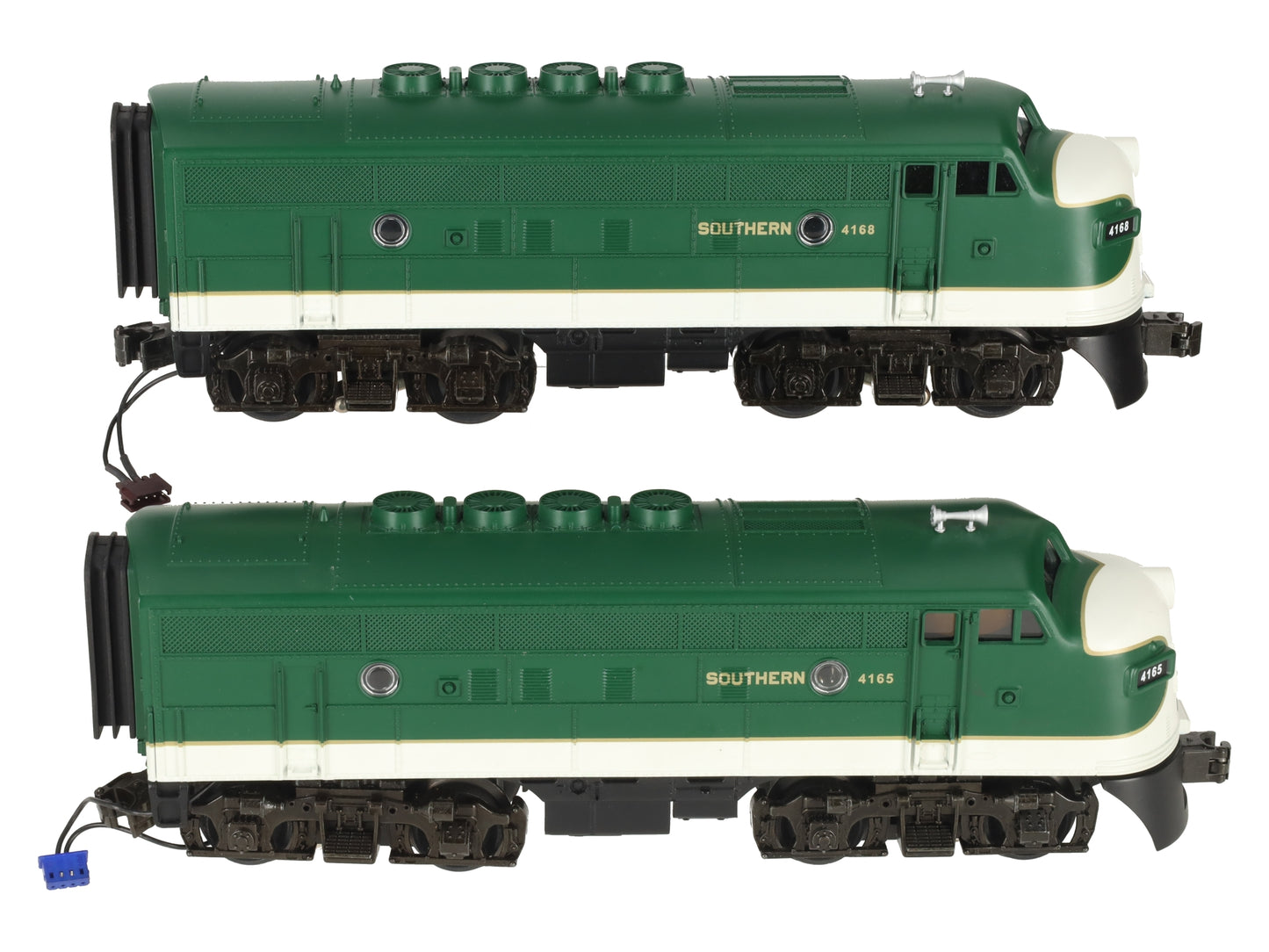 MTH 33-2006-1 O Southern F-3 AA PWRD/Dummy Diesel Engine Set w/PS 2.0 #4165/4168 EX/Box
