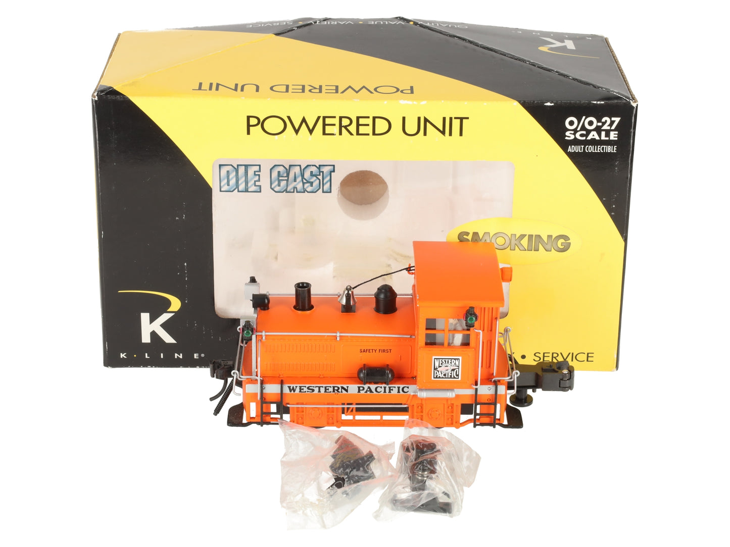 K-Line K2630-19 O Gauge Western Pacific Plymouth Switcher w/ Smoke EX/Box