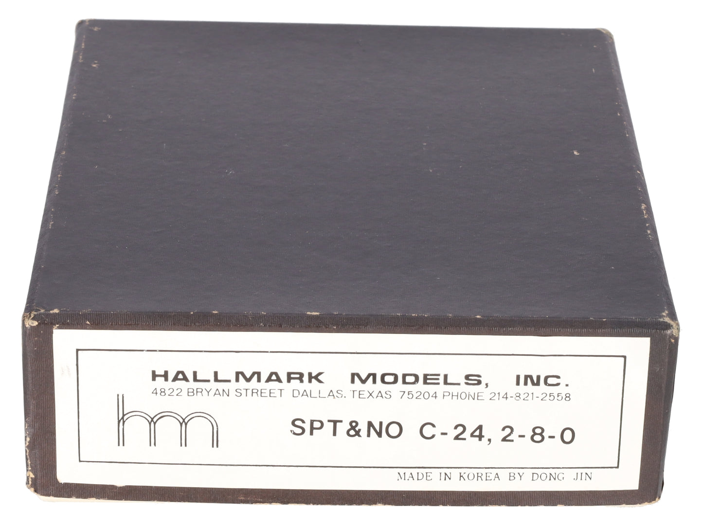 Hallmark Models HO Scale Brass SPT&NO C-24 2-8-0 Steam Locomotive & Tender VG/Box