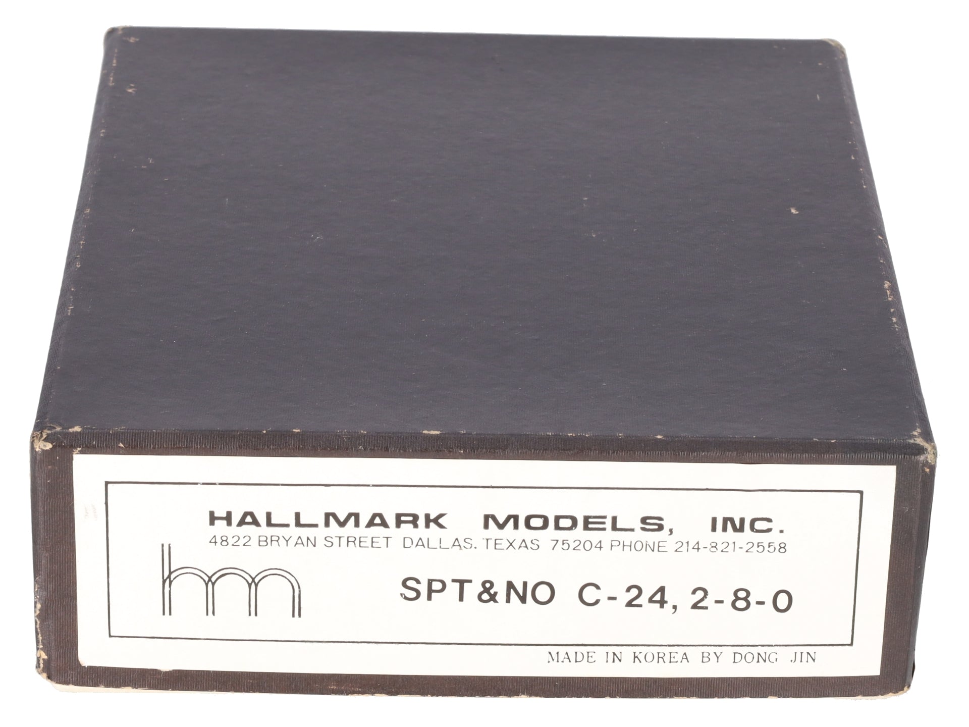 Hallmark Models HO Scale Brass SPT&NO C-24 2-8-0 Steam Locomotive & Tender VG/Box