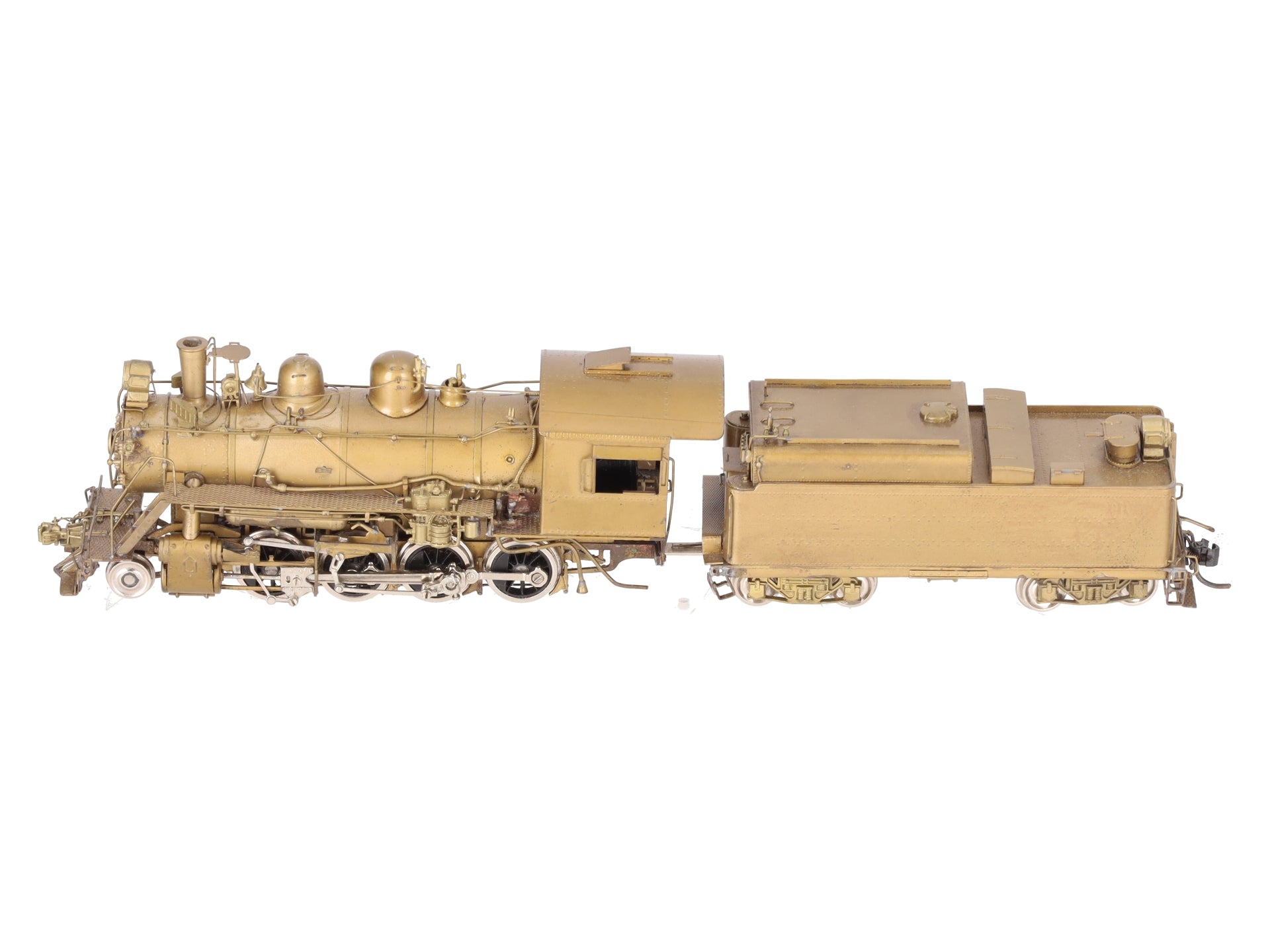 Hallmark Models HO Scale Brass SPT&NO C-24 2-8-0 Steam Locomotive & Tender VG/Box