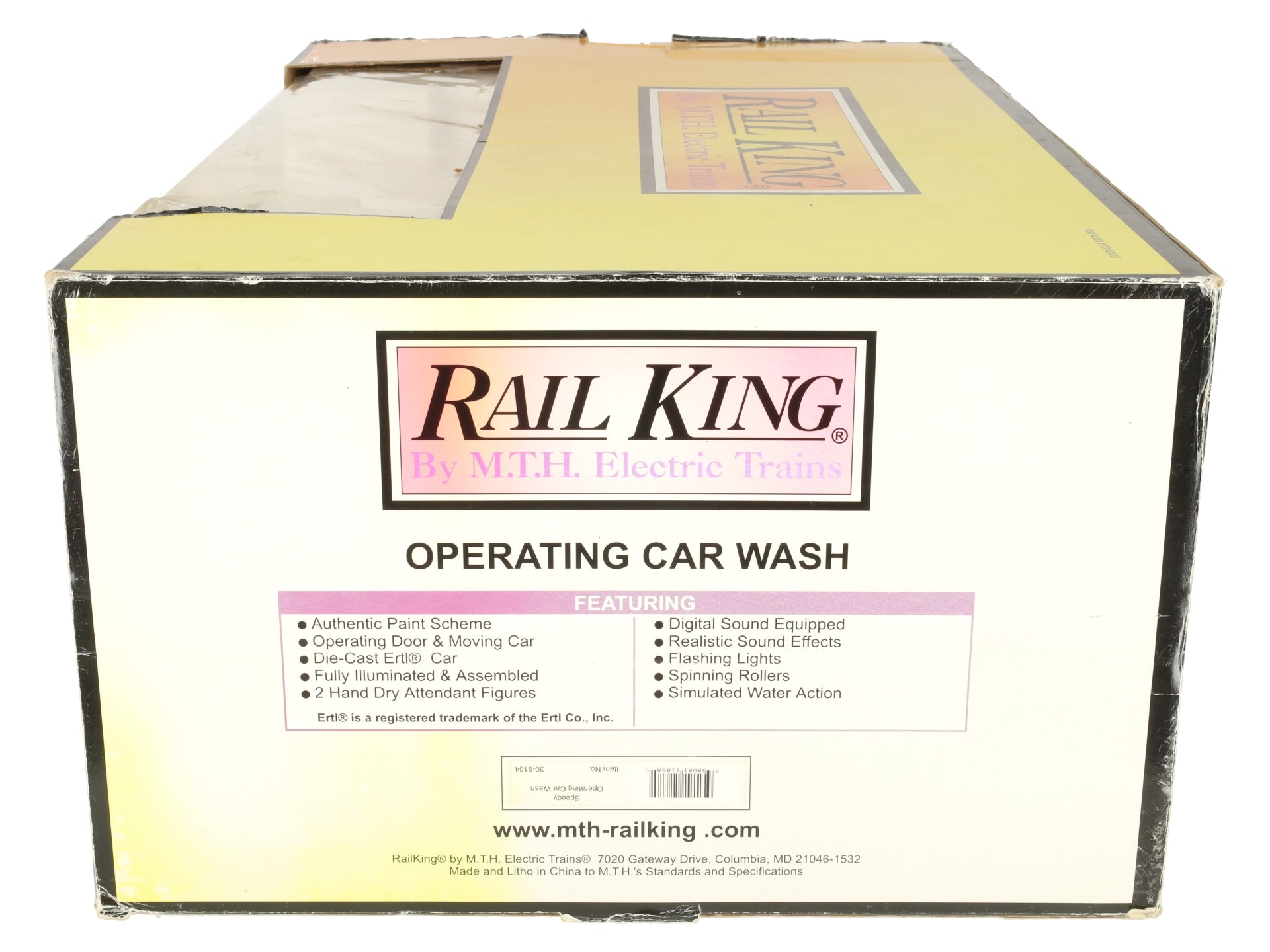 MTH 30-9104 O Scale Speedy Operating Animated Car Wash EX/Box