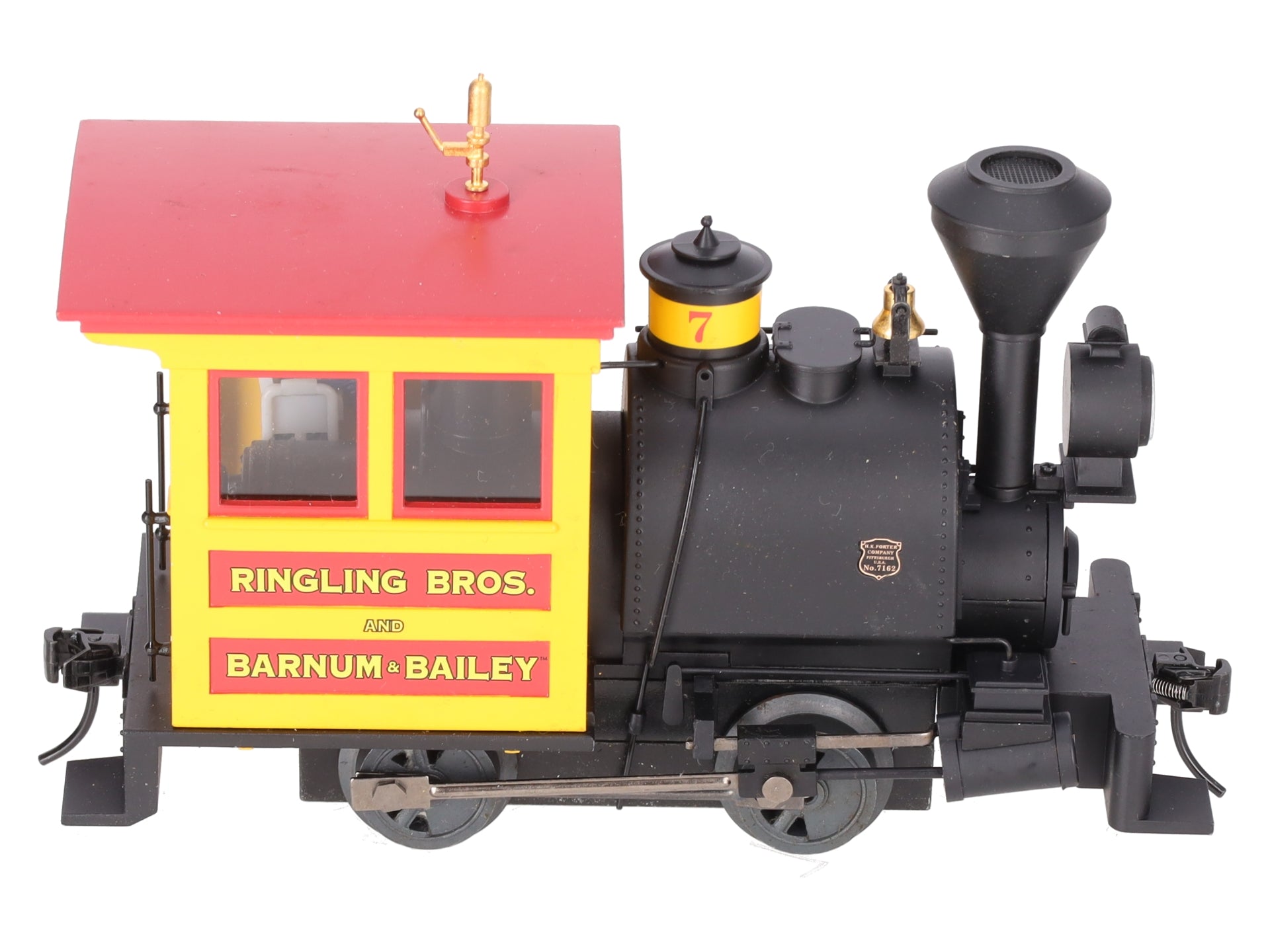 K-Line 6-21230 O-Gauge Ringling Brothers 0-4-0 Porter Steam Locomotive #7
