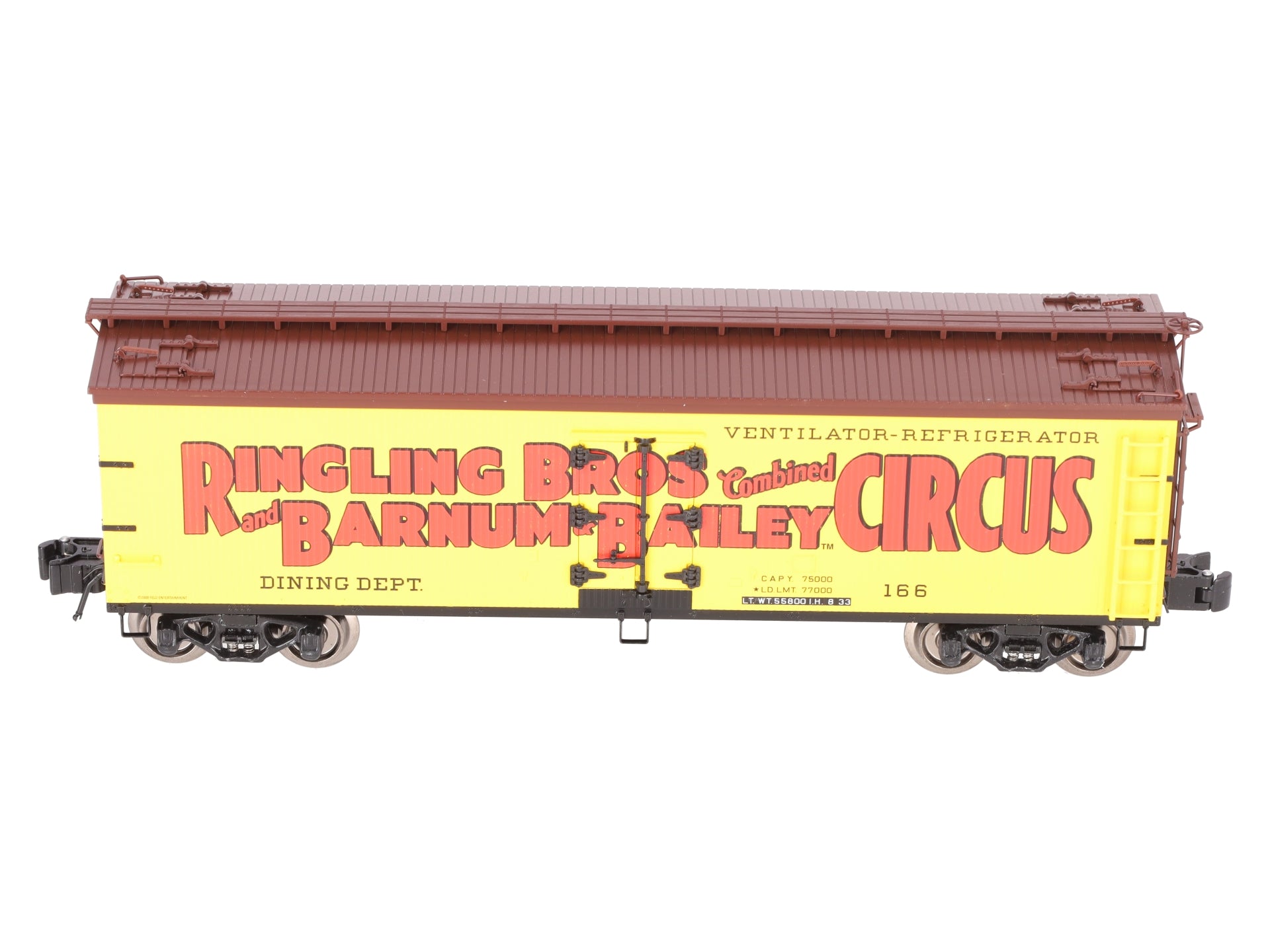 K-Line 6-22249 O Ringling Bros Dining Dept Scale Wood-Sided Reefer NIB
