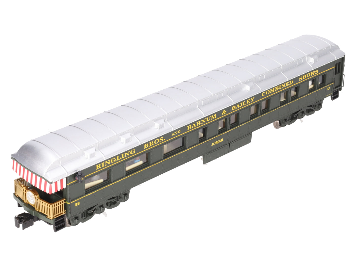K-Line 6-22225 O Gauge Ringling Bros "Jomar" 18" Heavyweight Private Car #32 LN/Box
