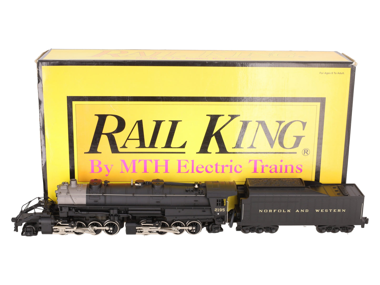 MTH 30-1163-1 O Norfolk & Western 2-8-8-2 Y6B Steam Locomotive #2195 w/PS2 EX/Box