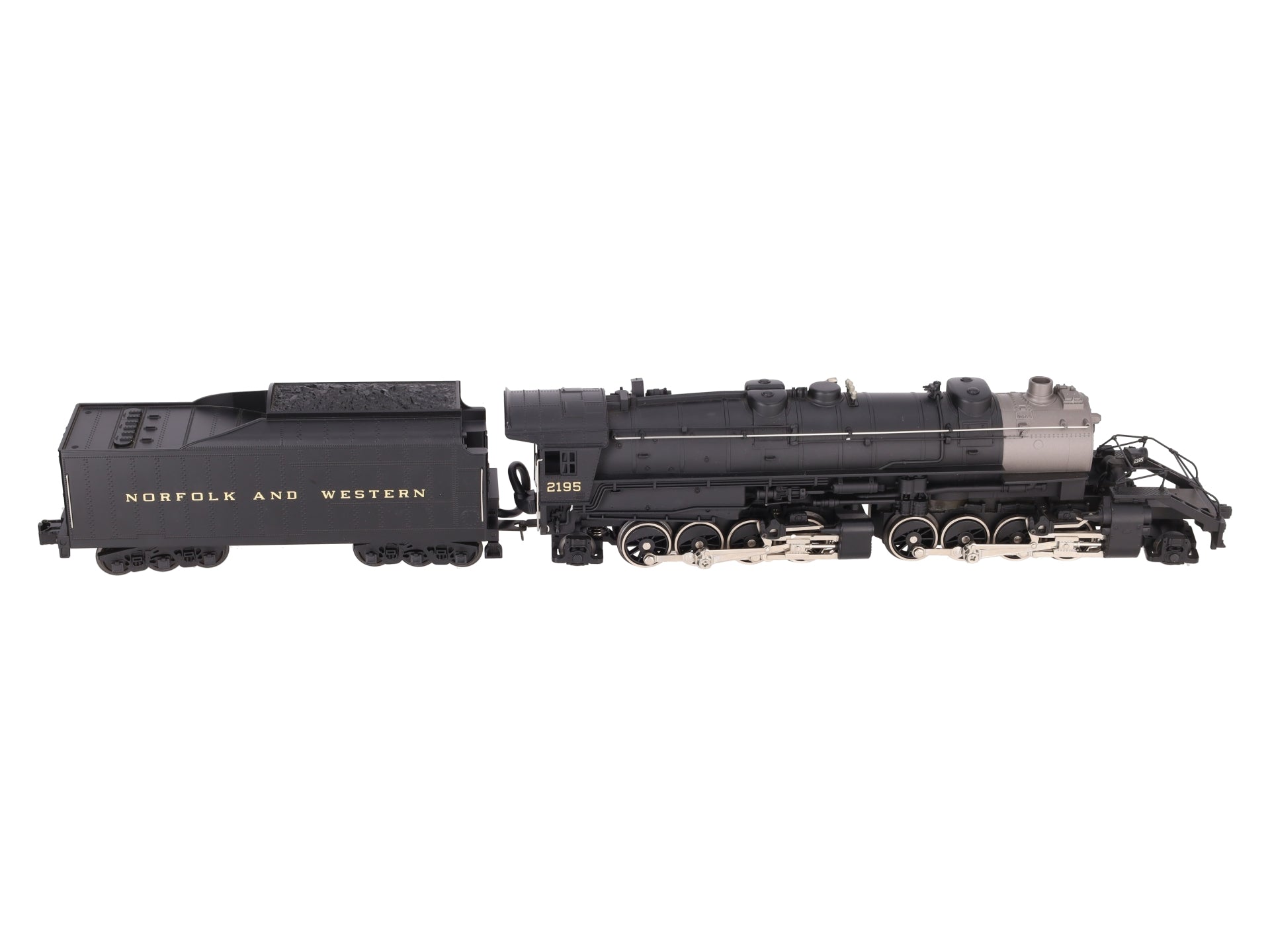MTH 30-1163-1 O Norfolk & Western 2-8-8-2 Y6B Steam Locomotive #2195 w/PS2 EX/Box
