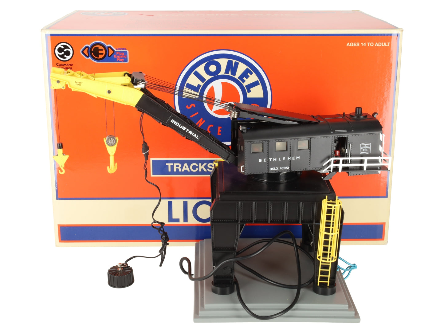 Lionel 6-82055 O Gauge Bethlehem Steel Command Control Trackside Crane w LEGACY EX/Box