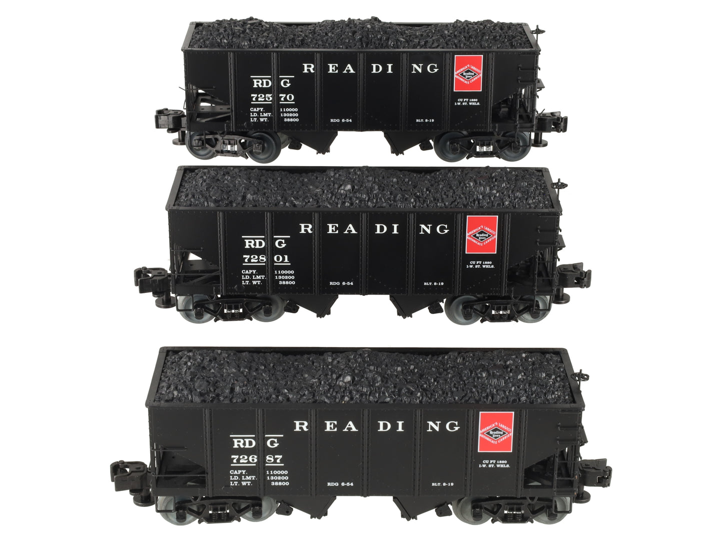 Lionel 6-84149 Reading 3 Car USRA 2 Bay Hopper Car Set LN/Box