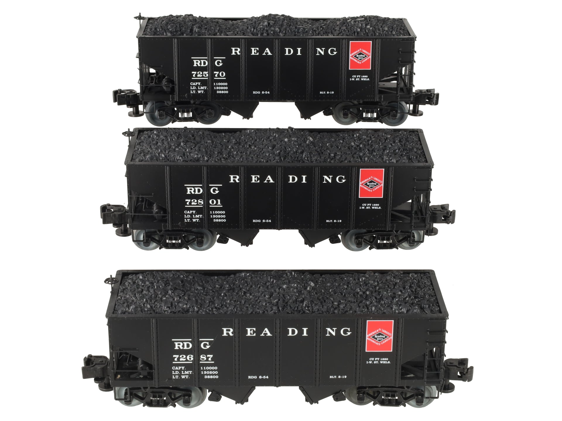 Lionel 6-84149 Reading 3 Car USRA 2 Bay Hopper Car Set LN/Box