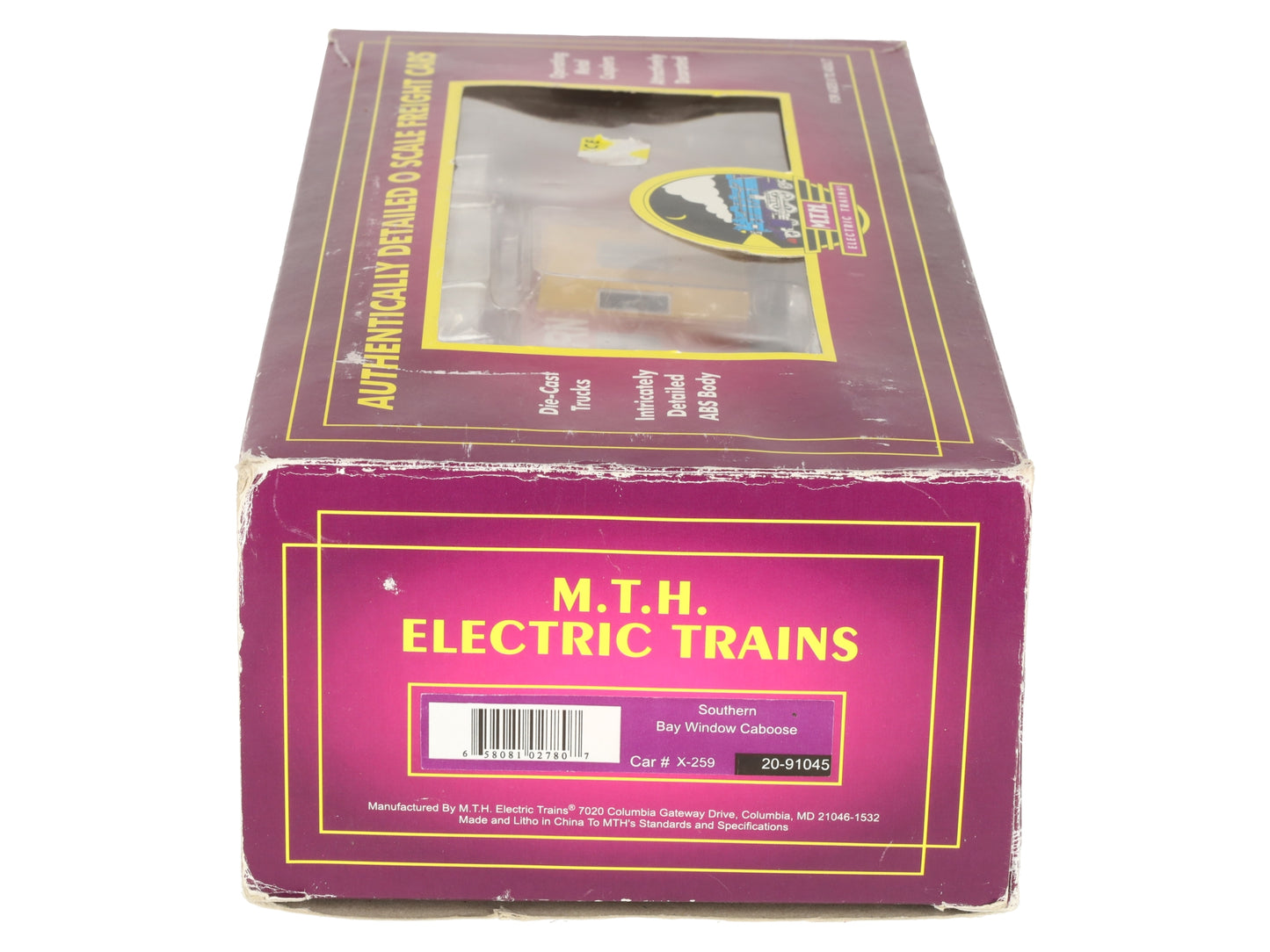 MTH 20-91045 O Gauge Southern Bay Window Caboose #X-259 LN/Box